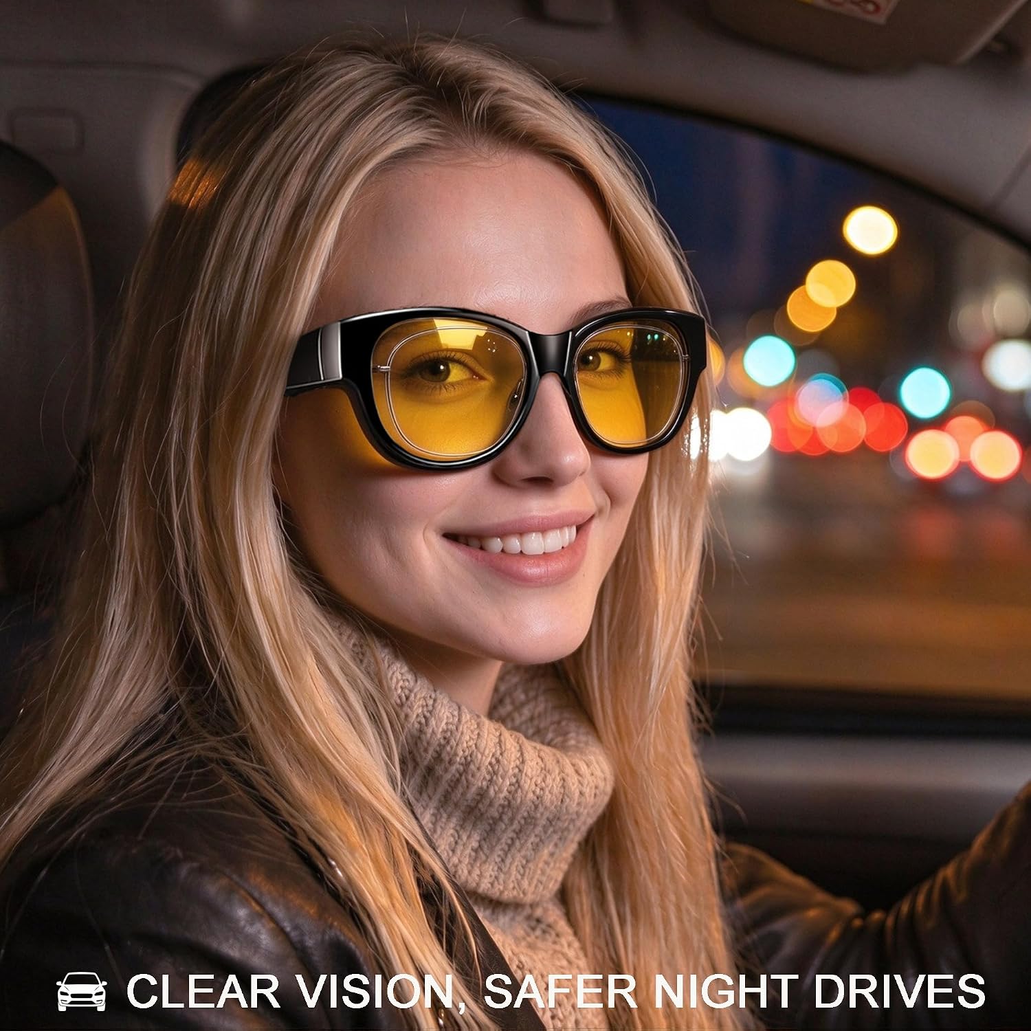 LENTES DE SOL URUMQI NIGHT VISION PARA MUJER PARA USAR SOBRE ANTEOJOS - 2