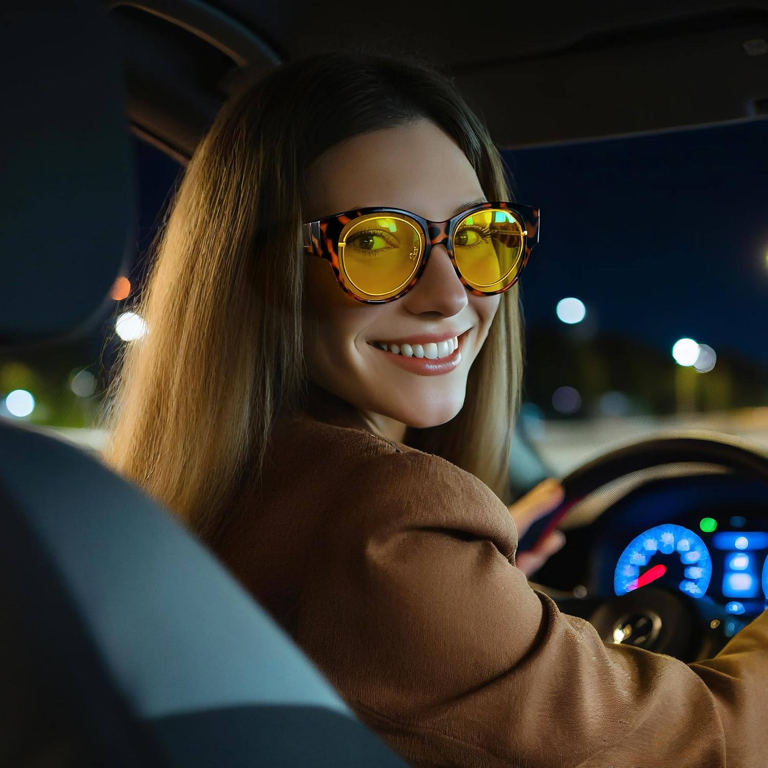 LENTES DE SOL URUMQI NIGHT VISION PARA MUJER PARA USAR SOBRE ANTEOJOS - 2