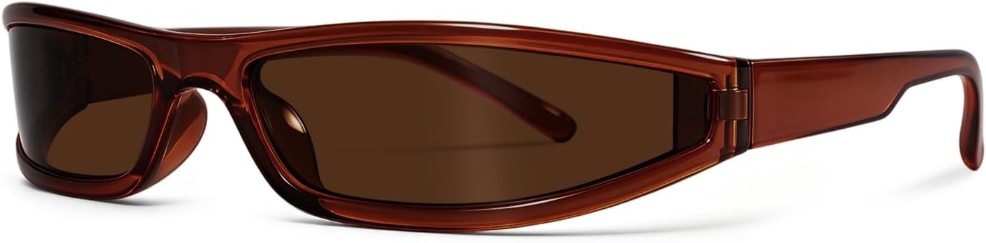 LENTES DE SOL RMEROM FUTURISTIC RAVE UNISEX DISEÑO CURVO - 1