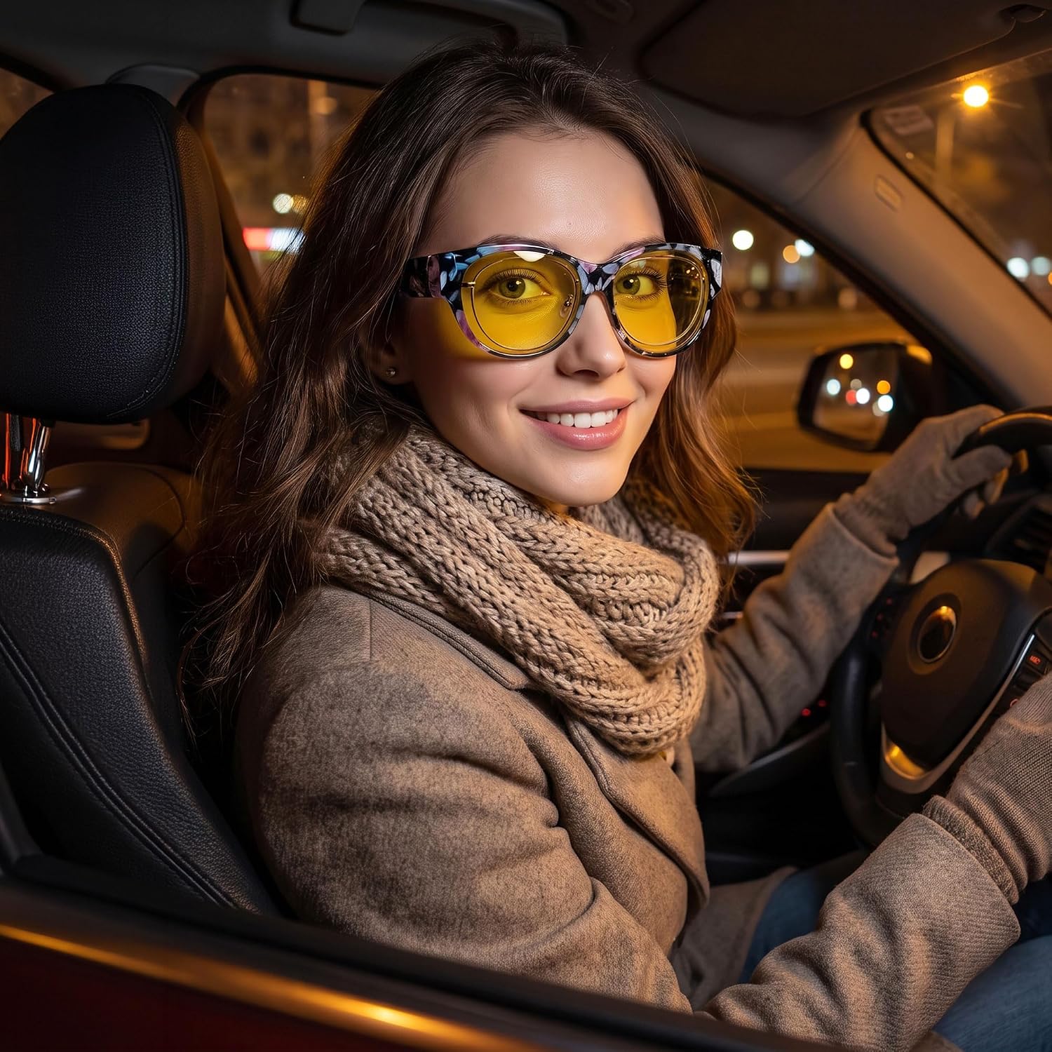 LENTES DE SOL URUMQI NIGHT VISION PARA MUJER PARA USAR SOBRE ANTEOJOS - 2