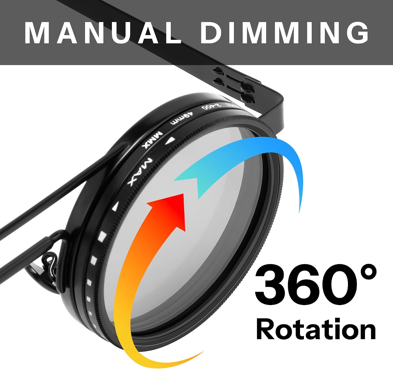 LENTES DE SOL FEISEDY REDONDOS POLARIZADOS AJUSTABLES UV400 TAC B1400 - 5