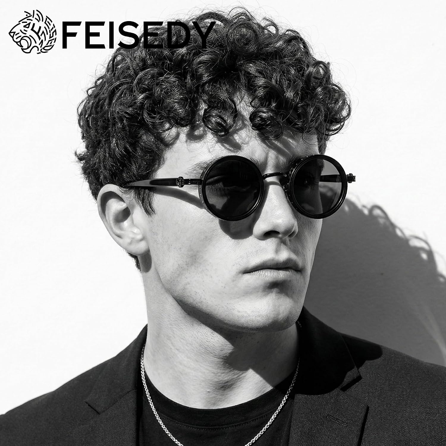 LENTES DE SOL FEISEDY REDONDOS POLARIZADOS CON LENTES TAC UV400 AJUSTABLES B0380 - 2