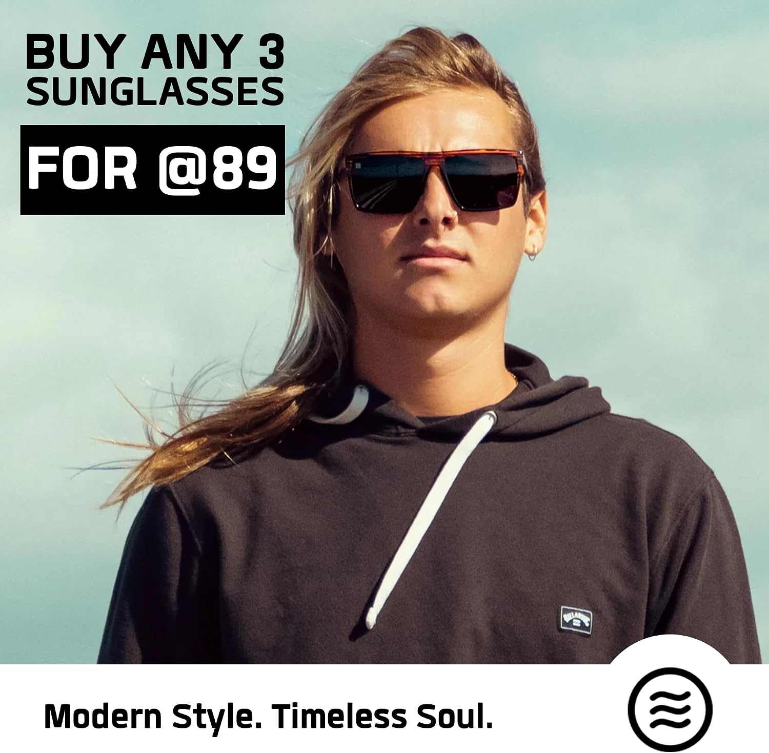 LENTES DE SOL RECTANGULARES POLARIZADOS PARA HOMBRE NEVEN TR90 L/XL - 2