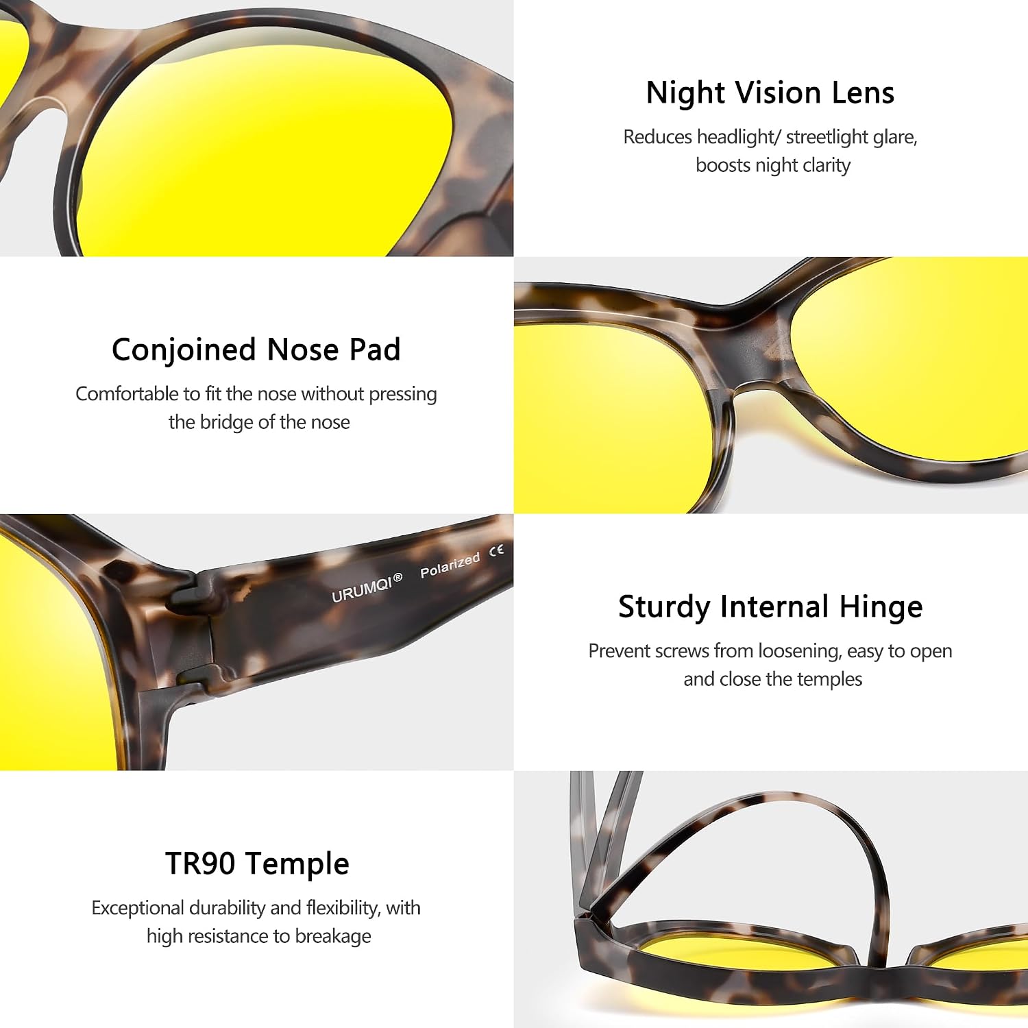LENTES DE SOL NIGHT VISION PARA MUJER QUE SE USAN SOBRE ANTEOJOS URUMQI - 5