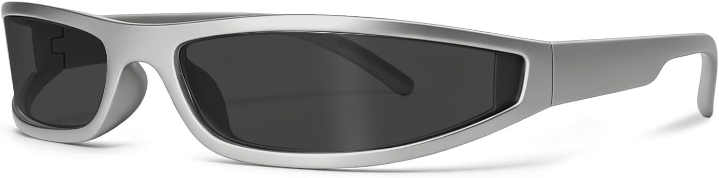 LENTES DE SOL RMEROM FUTURISTIC RAVE UNISEX DISEÑO ENVOLVENTE CURVO - 1