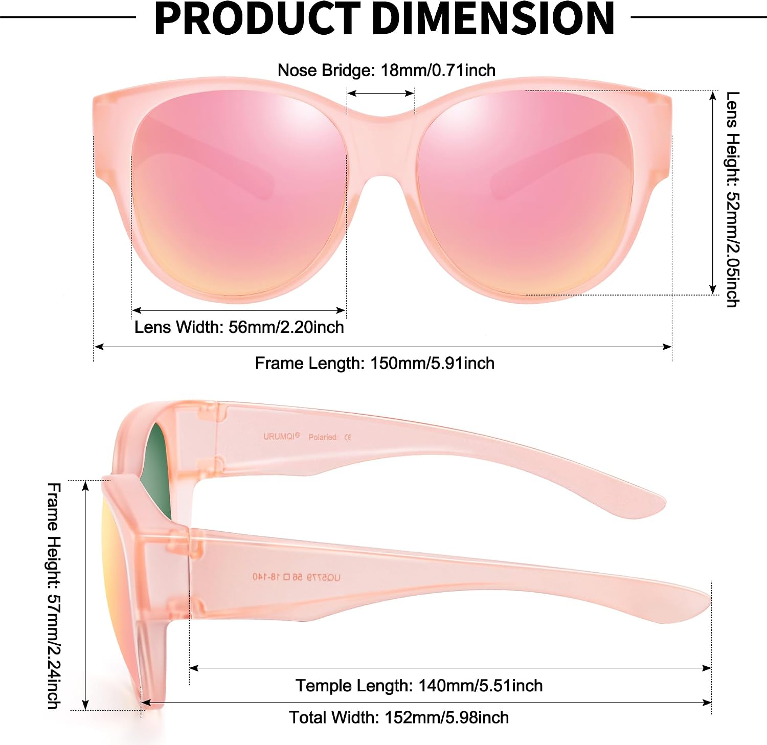 LENTES DE SOL NIGHT VISION PARA MUJER QUE SE USAN SOBRE ANTEOJOS URUMQI - 5