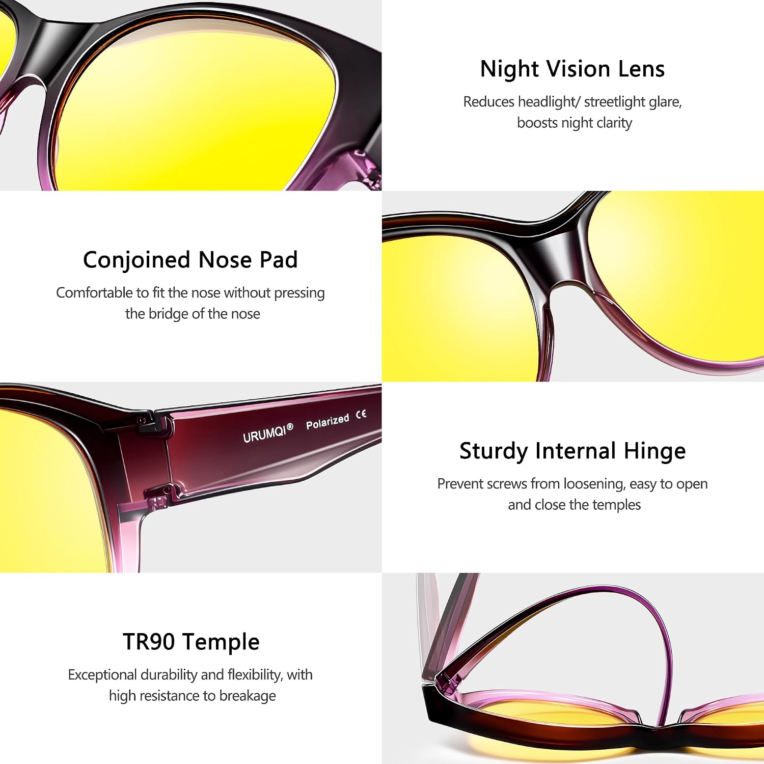 LENTES DE SOL NIGHT VISION PARA MUJER QUE SE USAN SOBRE ANTEOJOS URUMQI - 5
