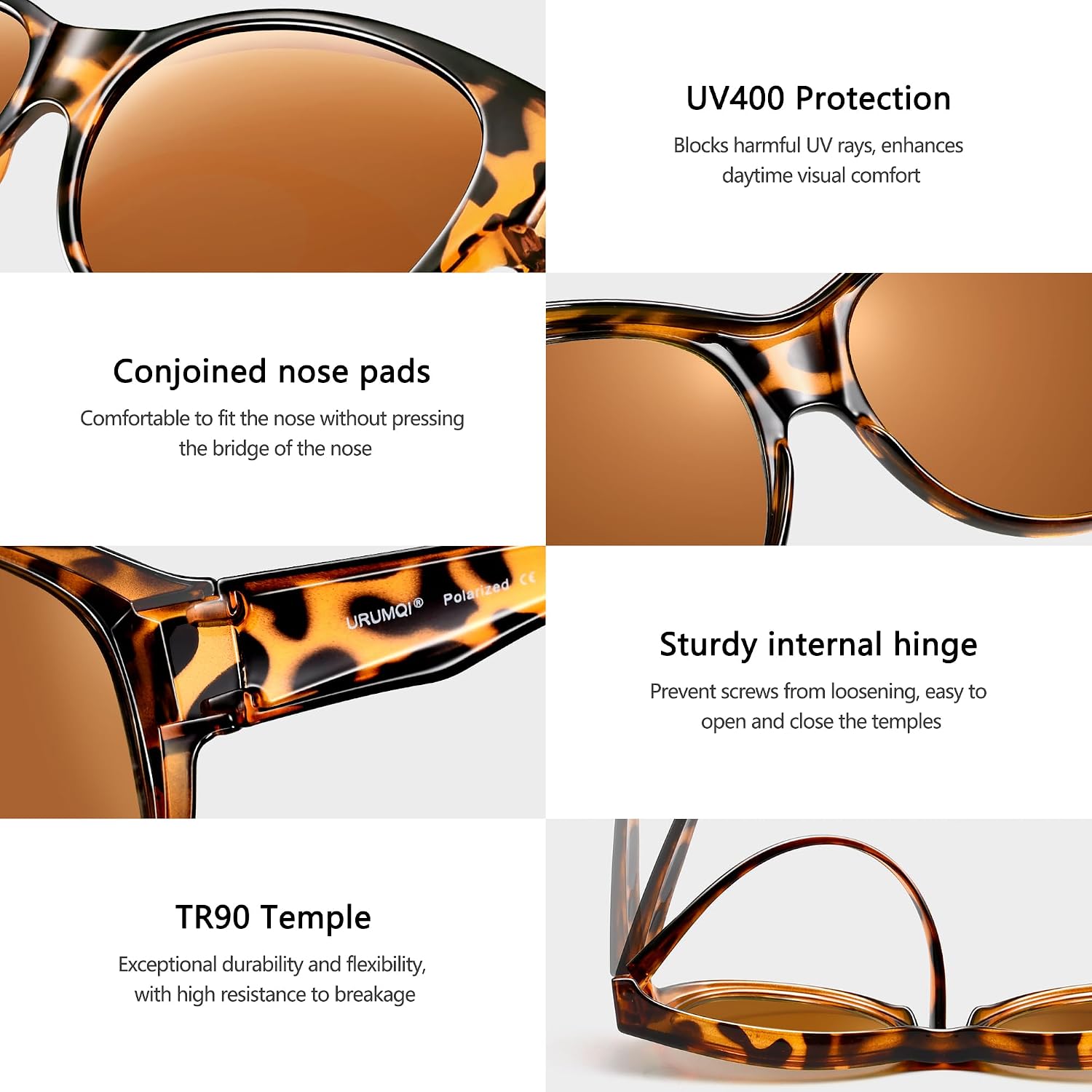 LENTES DE SOL NIGHT VISION URUMQI PARA MUJER PARA USAR SOBRE ANTEOJOS - 3