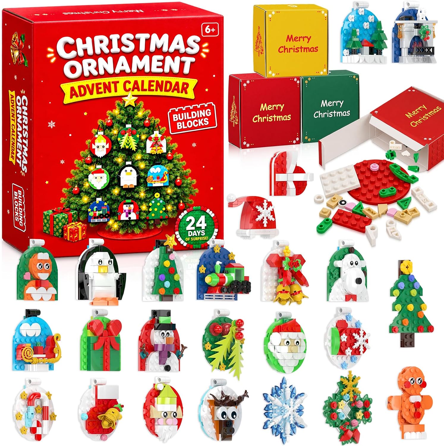 CALENDARIO DE ADVIENTO DE NAVIDAD 2026 GRACEDUCK CON BLOQUES DE CONSTRUCCIÓN Y 24 SORPRESAS - 1