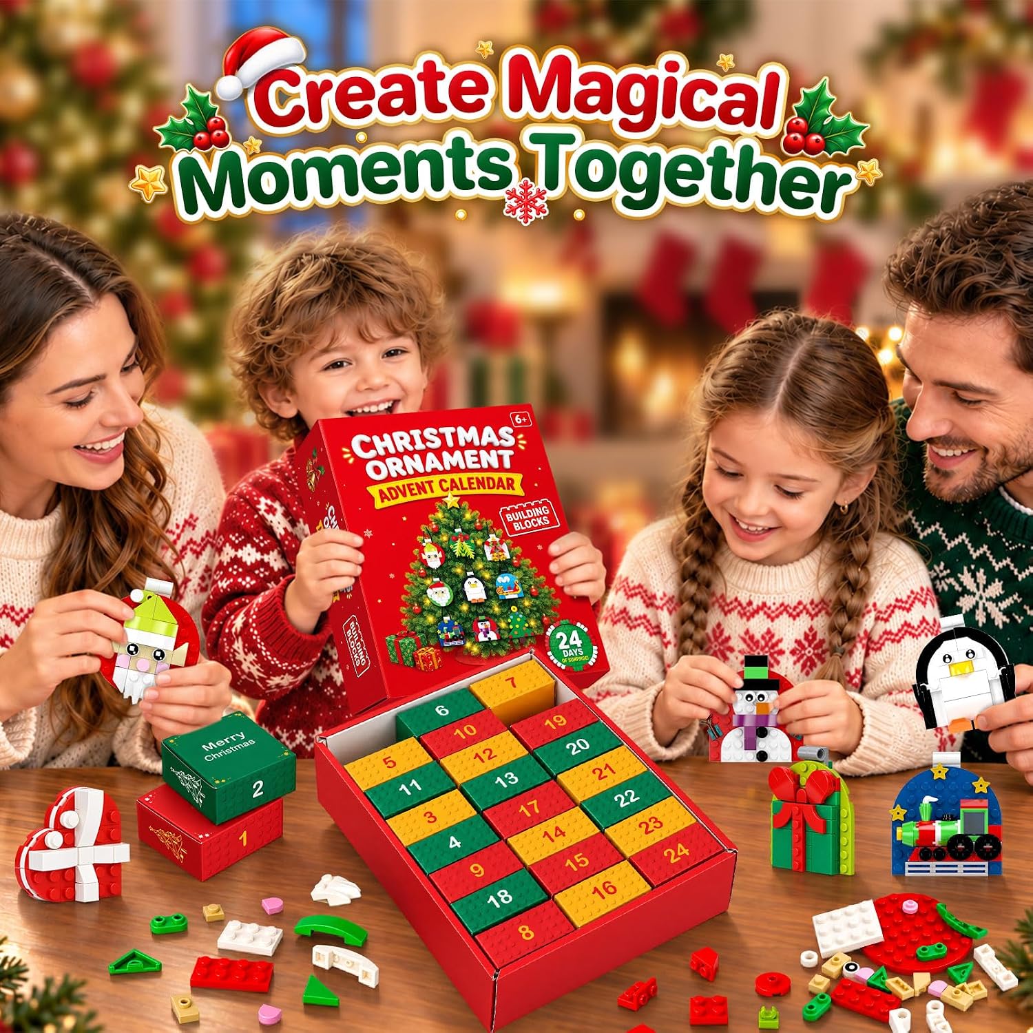 CALENDARIO DE ADVIENTO DE NAVIDAD 2026 GRACEDUCK CON BLOQUES DE CONSTRUCCIÓN Y 24 SORPRESAS - 2