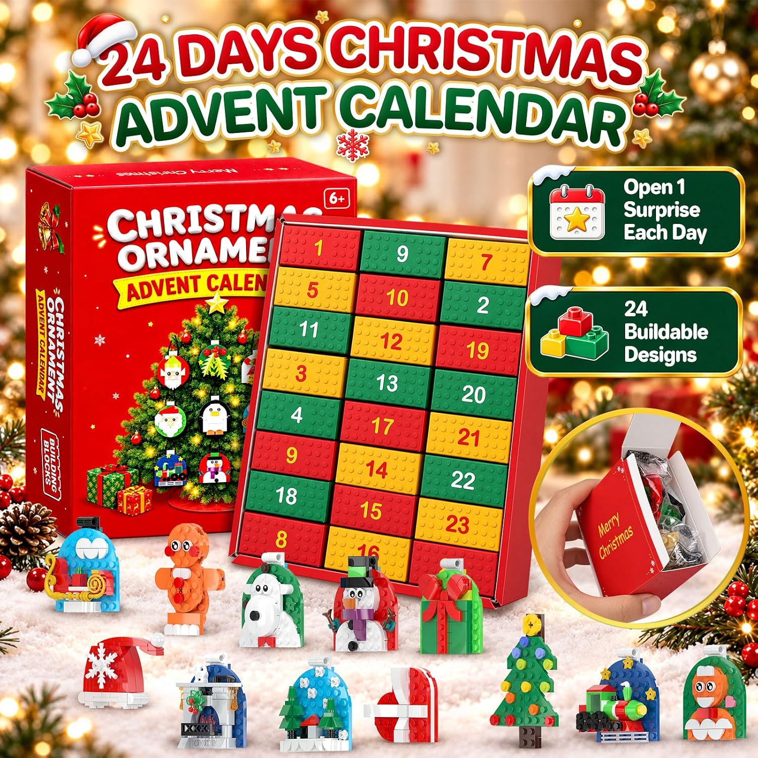 CALENDARIO DE ADVIENTO DE NAVIDAD 2026 GRACEDUCK CON BLOQUES DE CONSTRUCCIÓN Y 24 SORPRESAS - 4