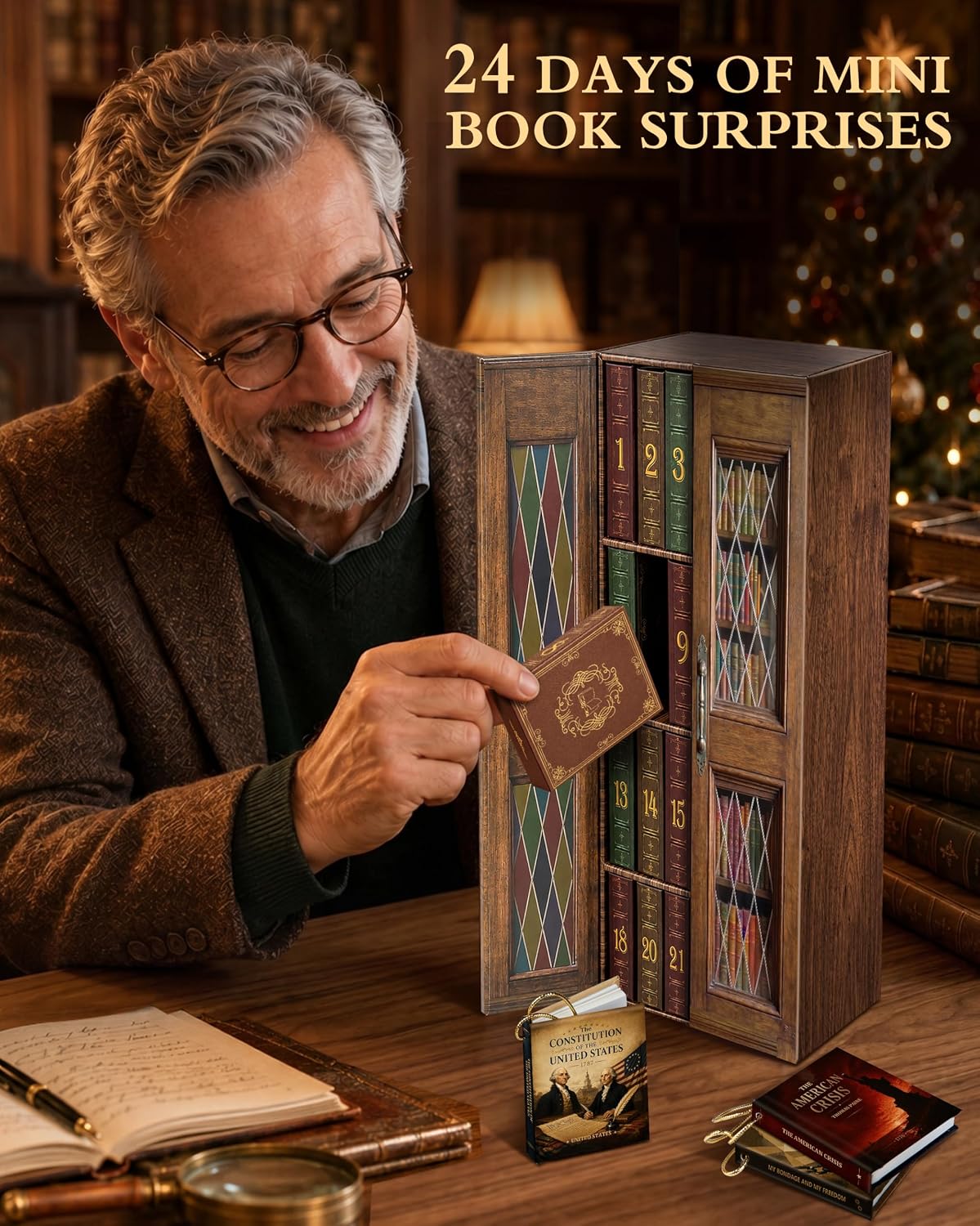 CALENDARIO DE ADVIENTO LIBRO MINIATURA RONSTONE PARA AMANTES DE LA LECTURA - 2