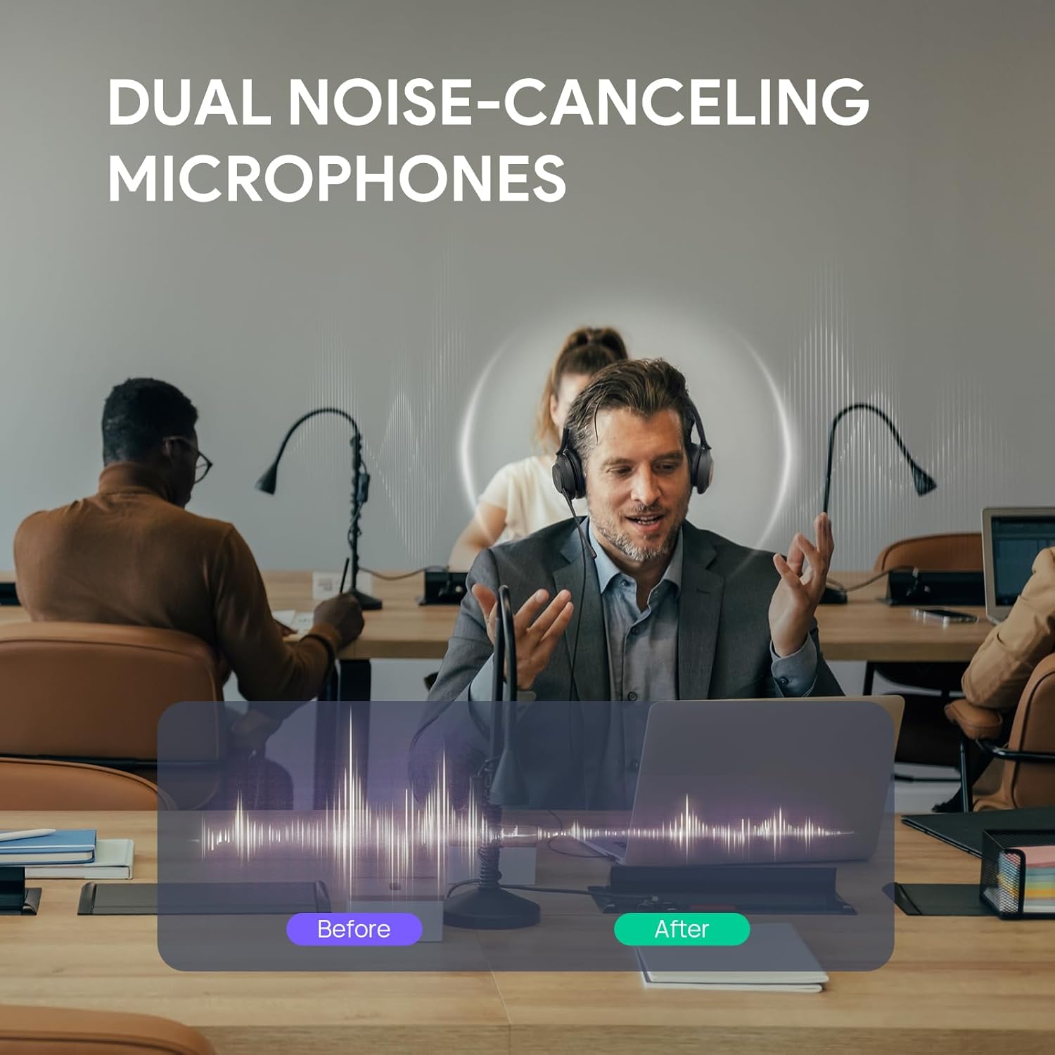 HEADSET USB YEALINK UH37 CON MICRÓFONO CON CANCELACIÓN DE RUIDO PARA PC - 4