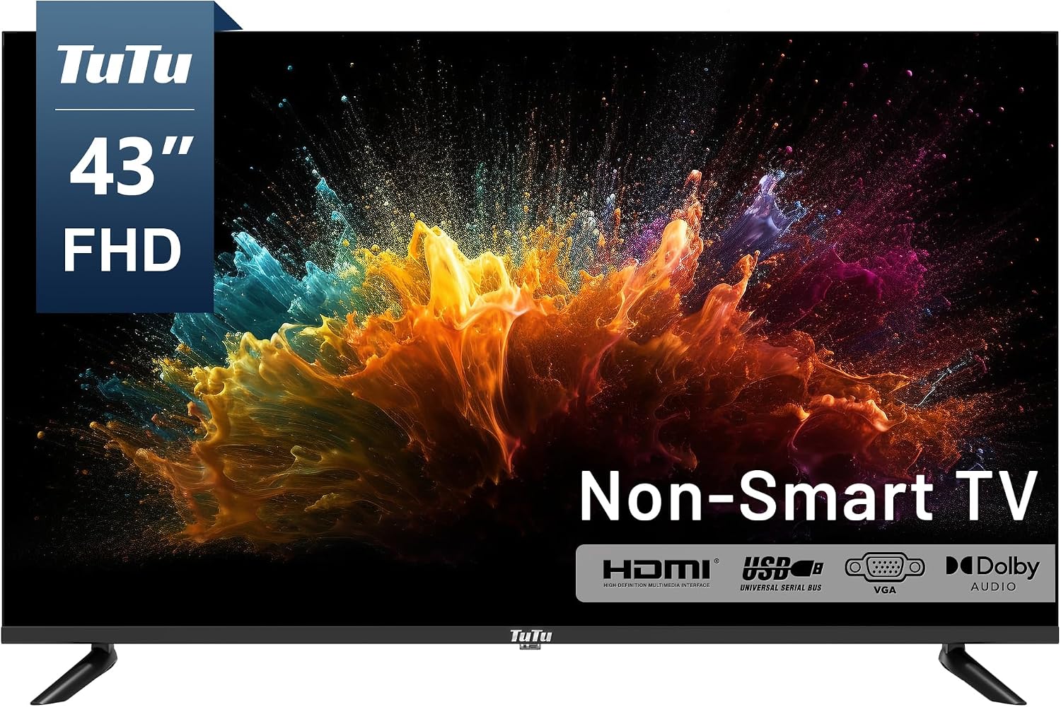 TELEVISOR 43 PULGADAS TUTU FHD LED 2K SIN SMART TV - 1