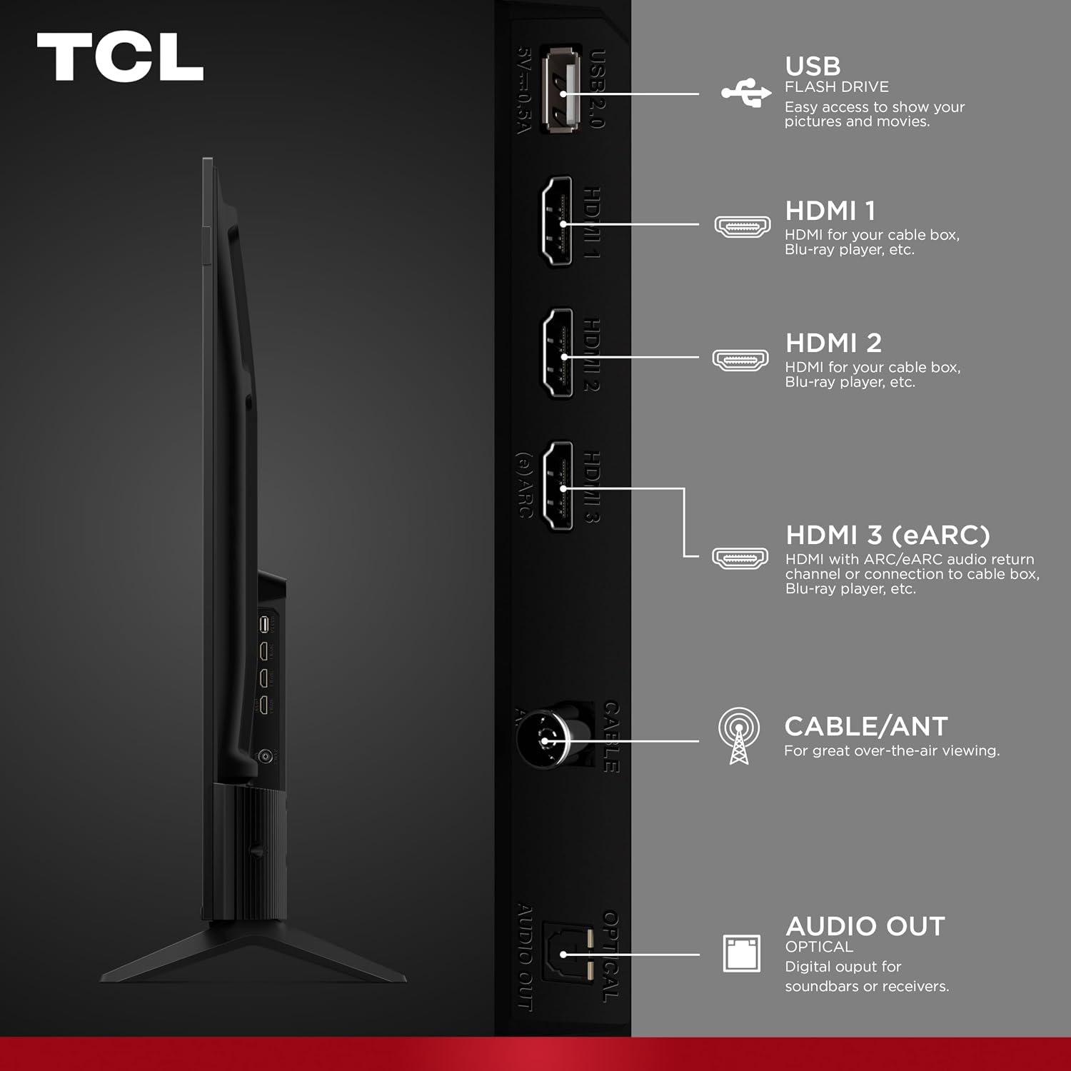 TELEVISOR TCL 50 PULGADAS F7D SERIES QLED 4K UHD SMART TV 2026 - 4