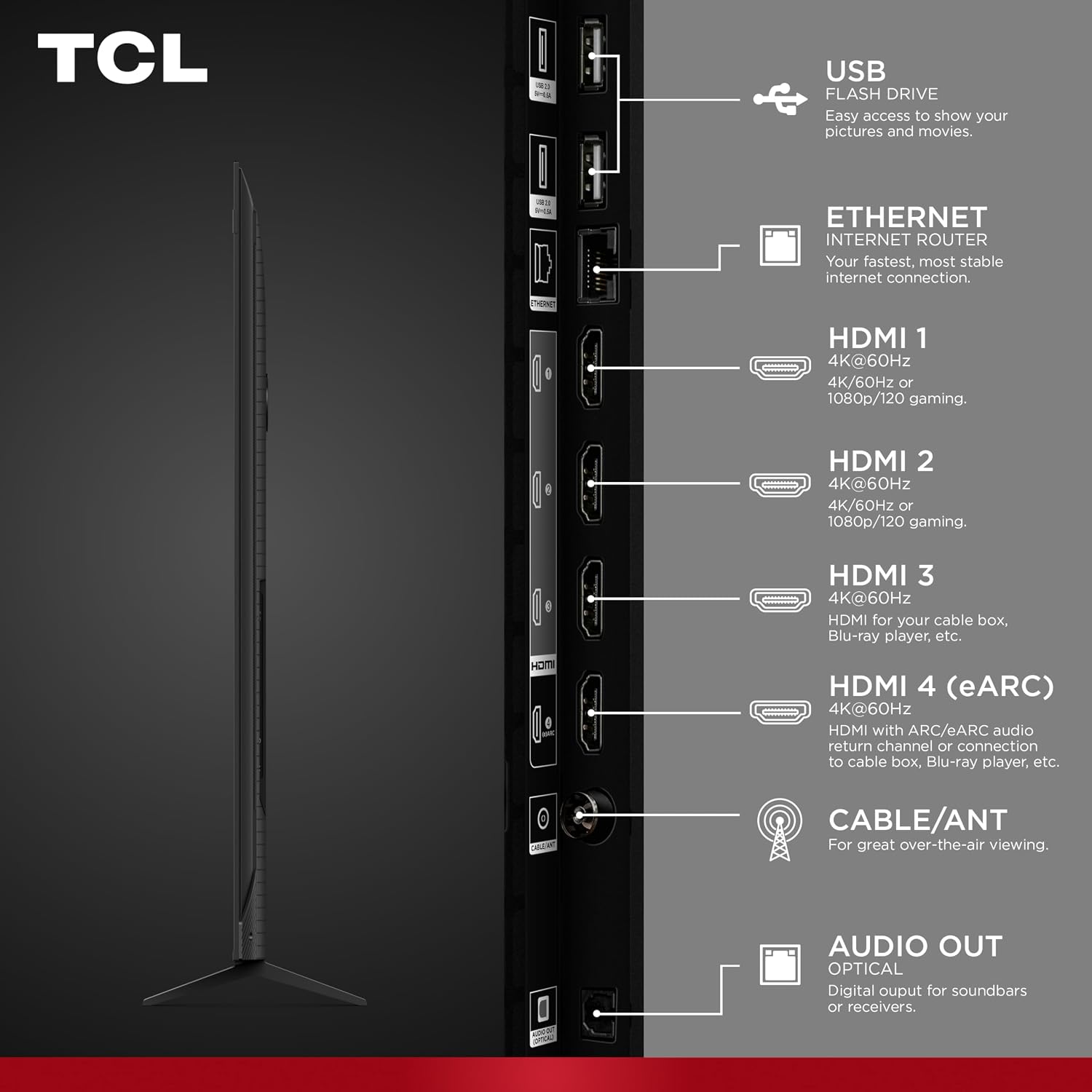 TELEVISOR TCL 85 PULGADAS F7D SERIES QLED 4K UHD SMART TV 2026 - 4