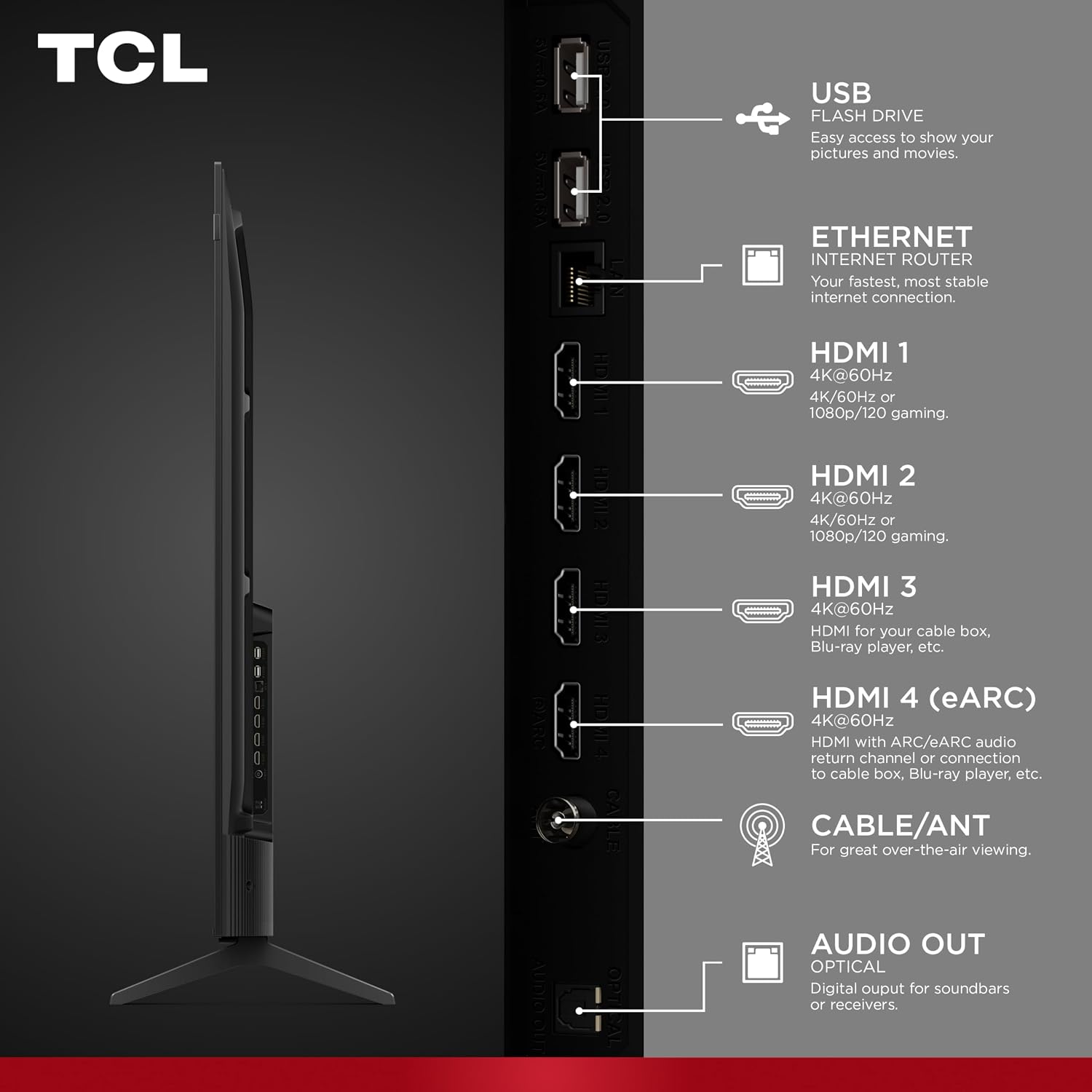 TELEVISOR TCL 75 PULGADAS F7D SERIES QLED 4K UHD SMART TV 2026 - 4
