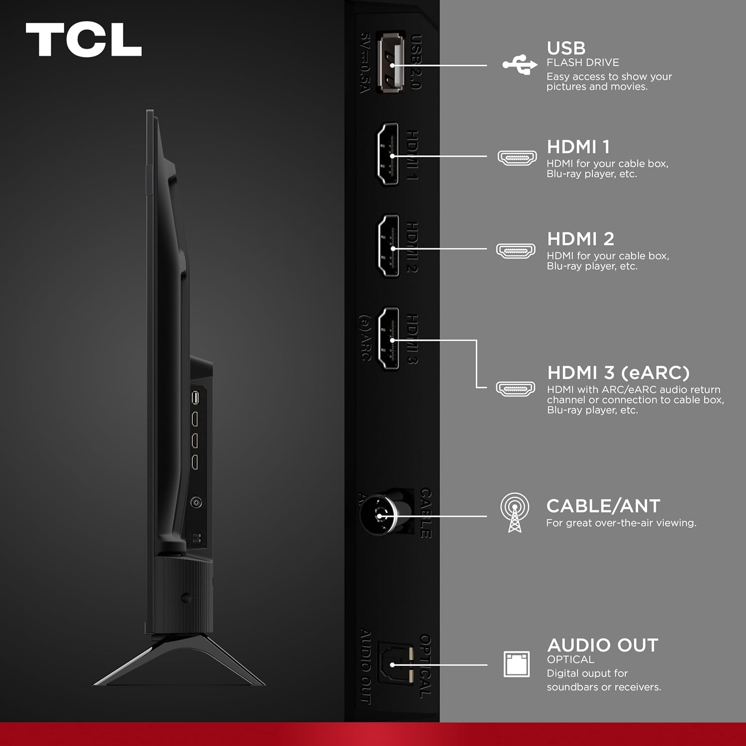 TELEVISOR TCL 43 PULGADAS F7D SERIES QLED 4K UHD SMART TV - 4