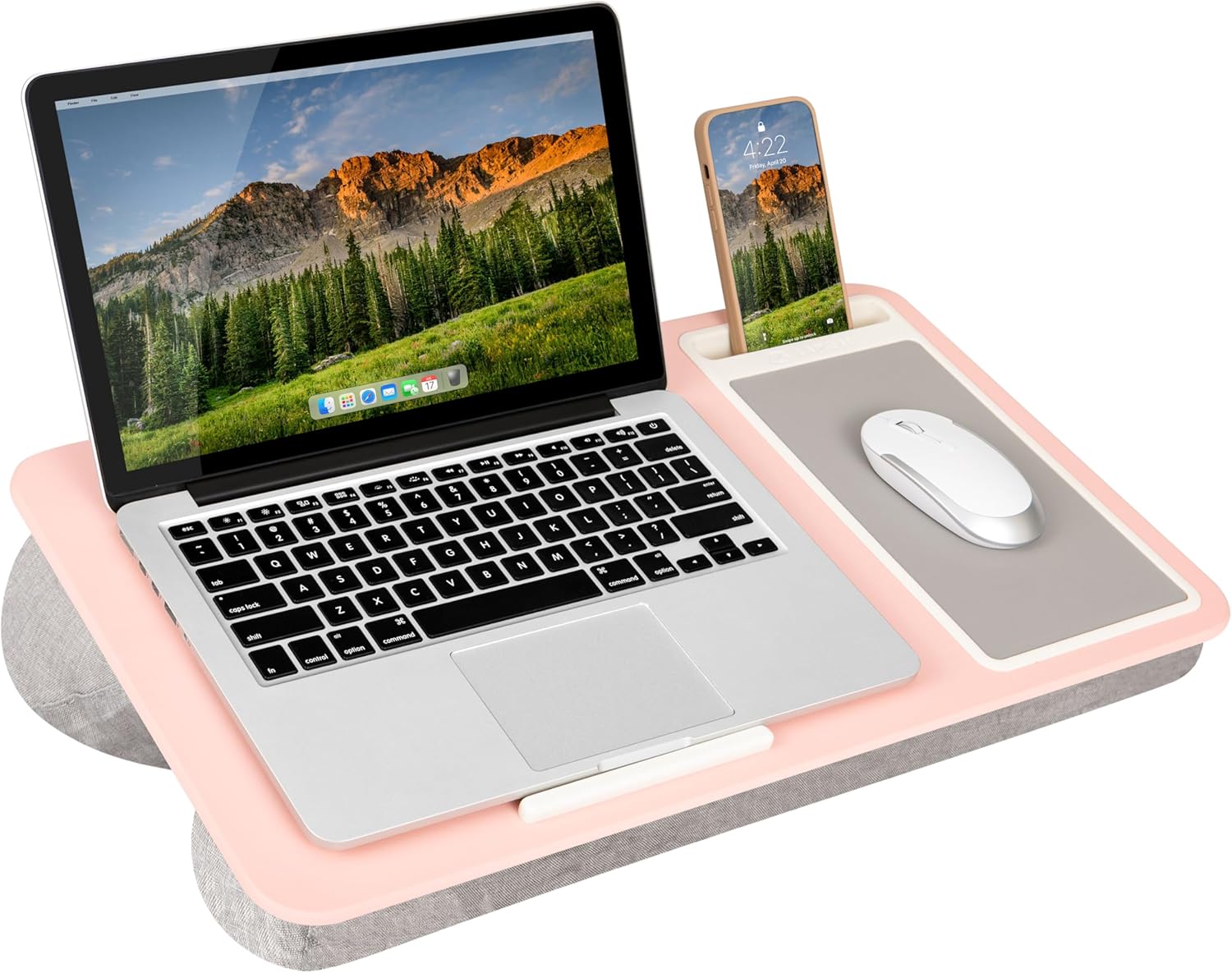 ORGANIZADOR DE ESCRITORIO LAPGEAR HOME OFFICE LAP DESK PARA LAPTOPS HASTA 15.6” ROSADO - 1