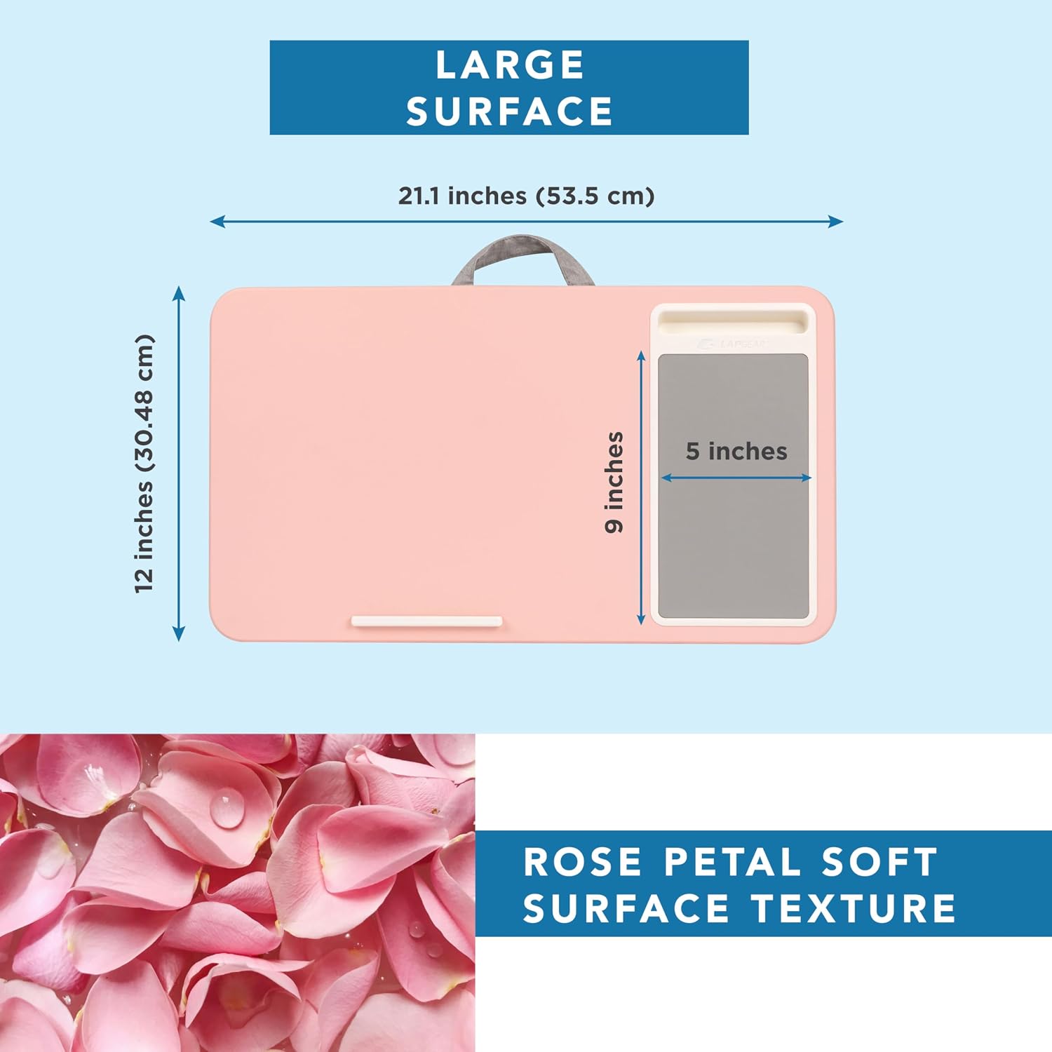 ORGANIZADOR DE ESCRITORIO LAPGEAR HOME OFFICE LAP DESK PARA LAPTOPS HASTA 15.6” ROSADO - 5