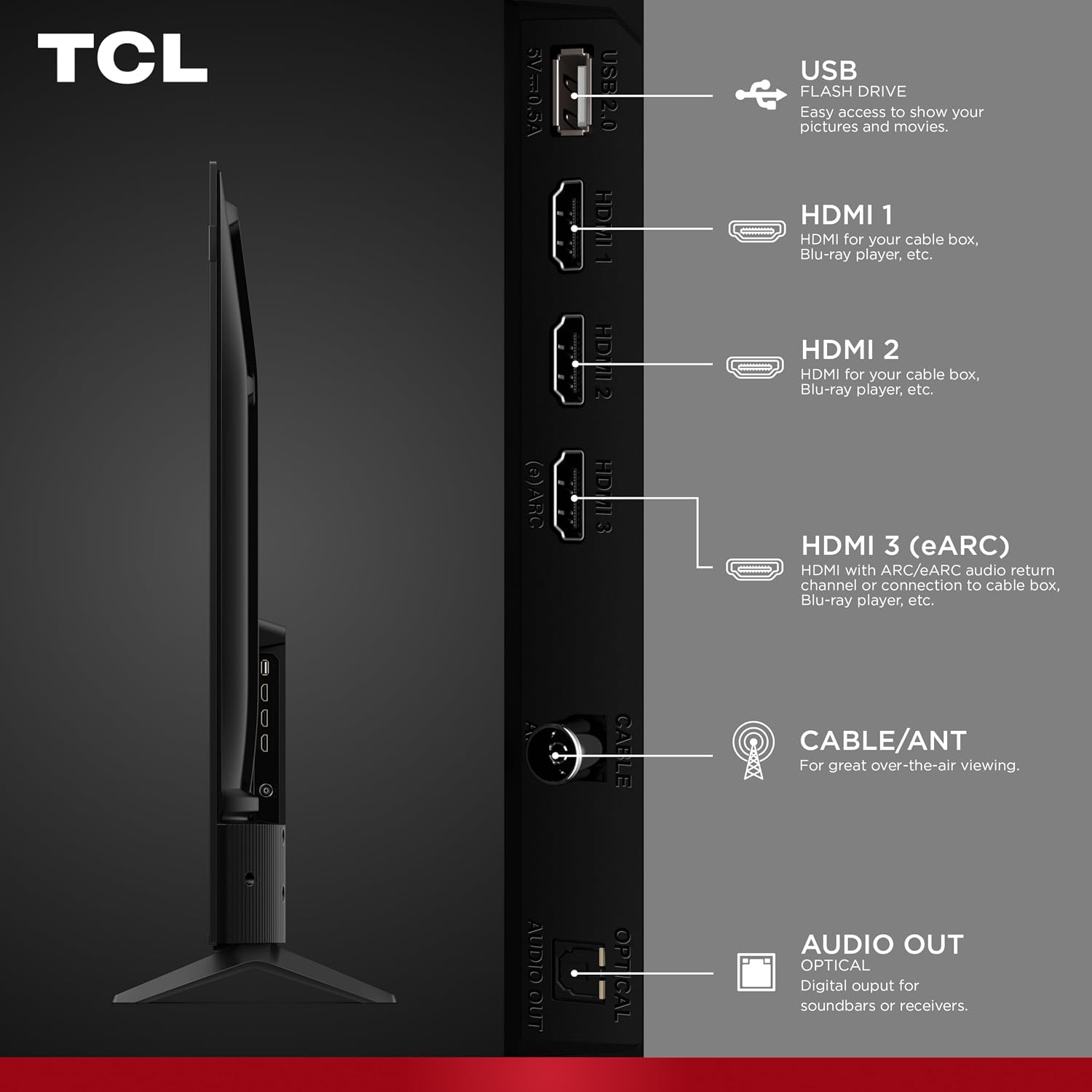 TELEVISOR TCL 55 PULGADAS F7D SERIES QLED 4K UHD HDR SMART FIRE TV 55F7D - 4