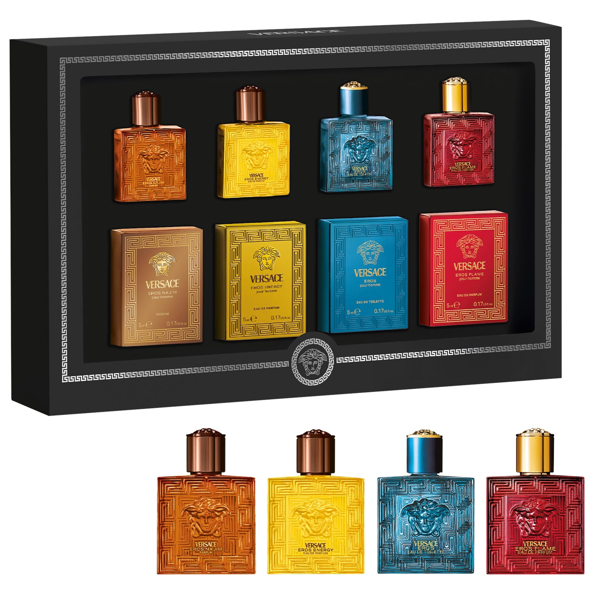 SET DE MINI FRAGANCIAS VERSACE EROS 4 X 5 ML - 1