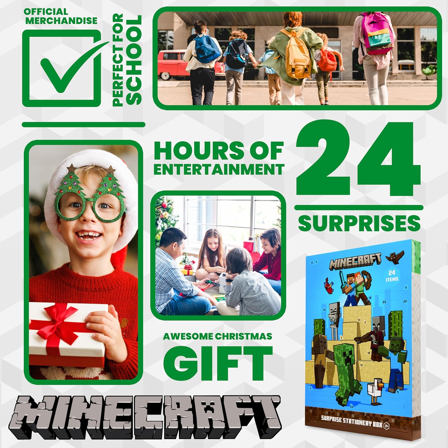 CALENDARIO DE ADVIENTO GET TREND MINECRAFT 2026 CON 24 ARTÍCULOS - 3