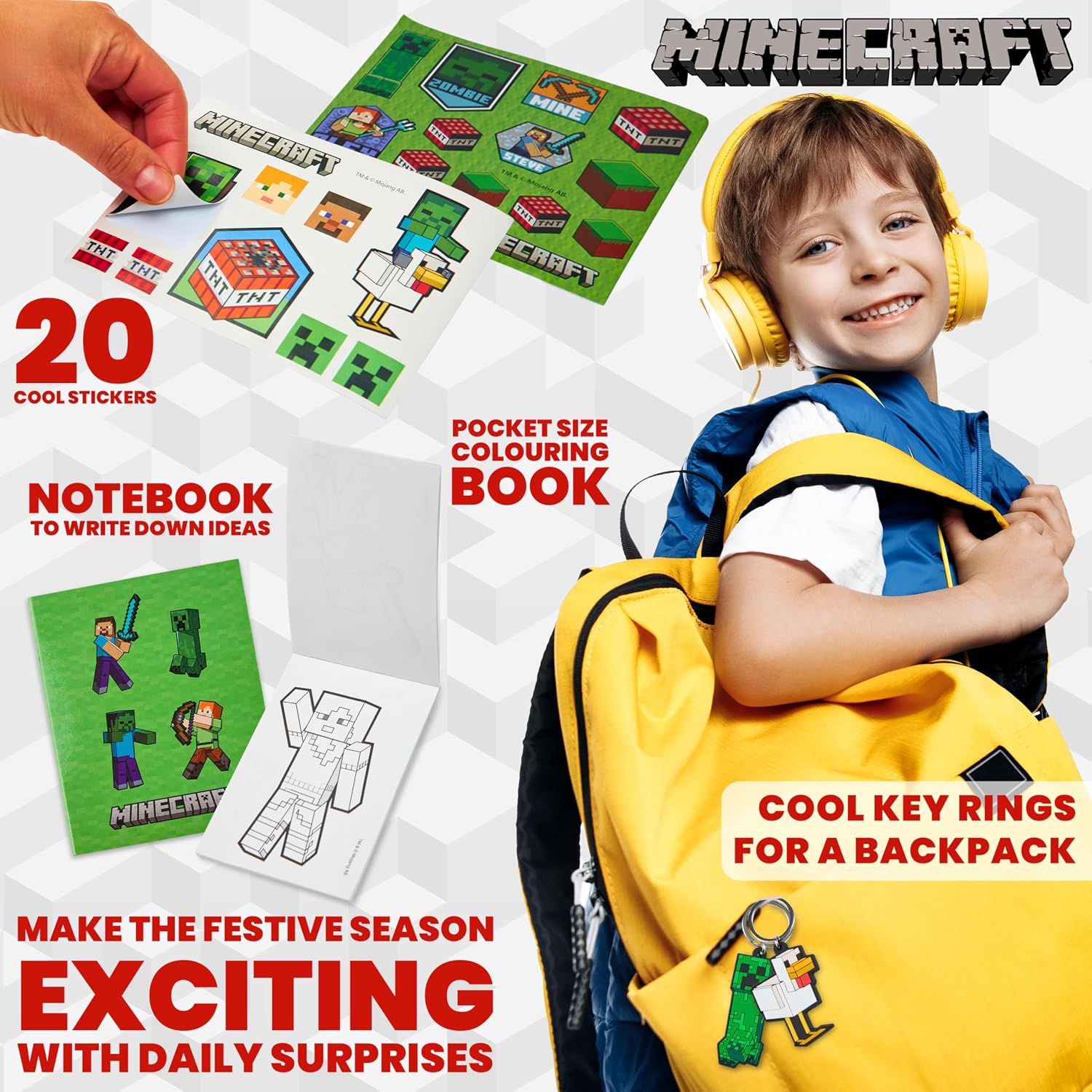 CALENDARIO DE ADVIENTO GET TREND MINECRAFT 2026 CON 24 ARTÍCULOS - 5