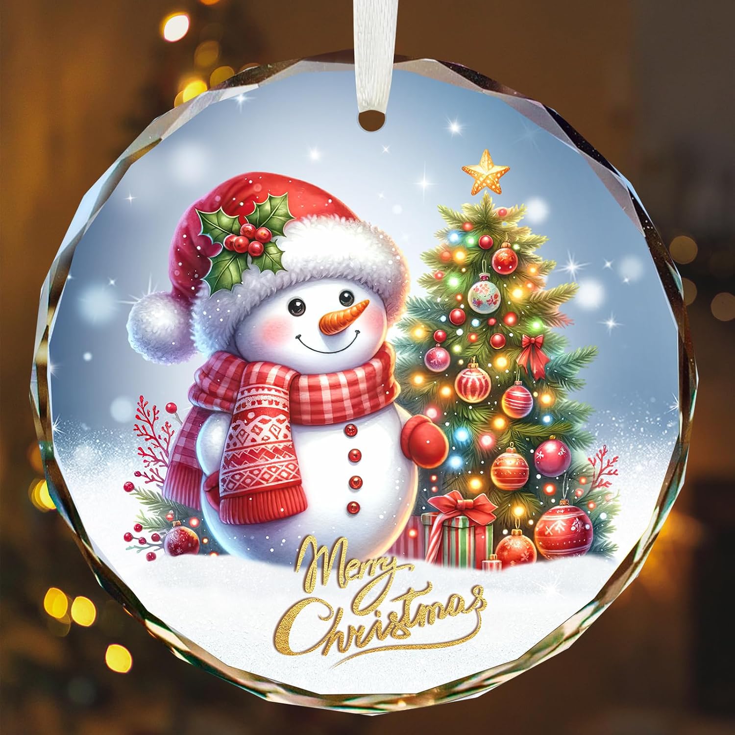 ADORNO NAVIDEÑO MUÑECO DE NIEVE Y ÁRBOL DE NAVIDAD LYD EODESY - 1