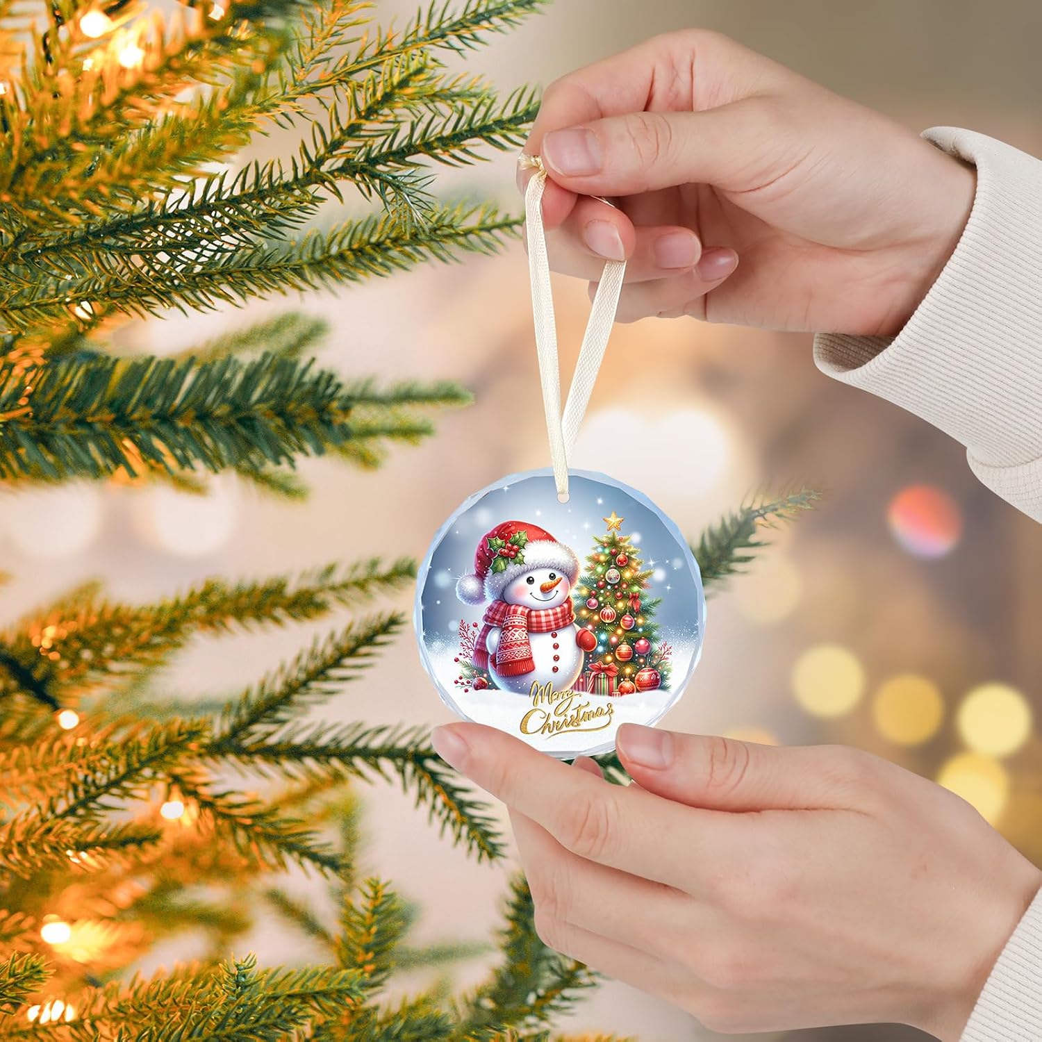 ADORNO NAVIDEÑO MUÑECO DE NIEVE Y ÁRBOL DE NAVIDAD LYD EODESY - 2