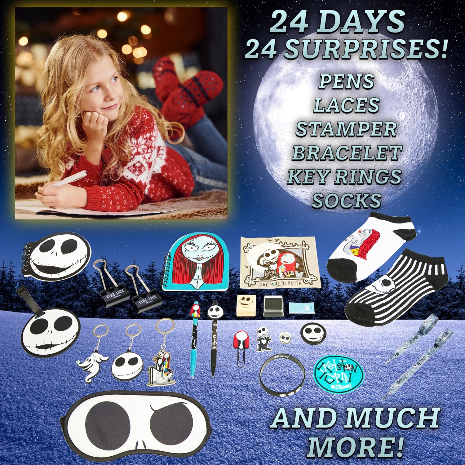 CALENDARIO DE ADVIENTO DISNEY THE NIGHTMARE BEFORE CHRISTMAS 2026 PARA ADOLESCENTES Y MUJERES - 3