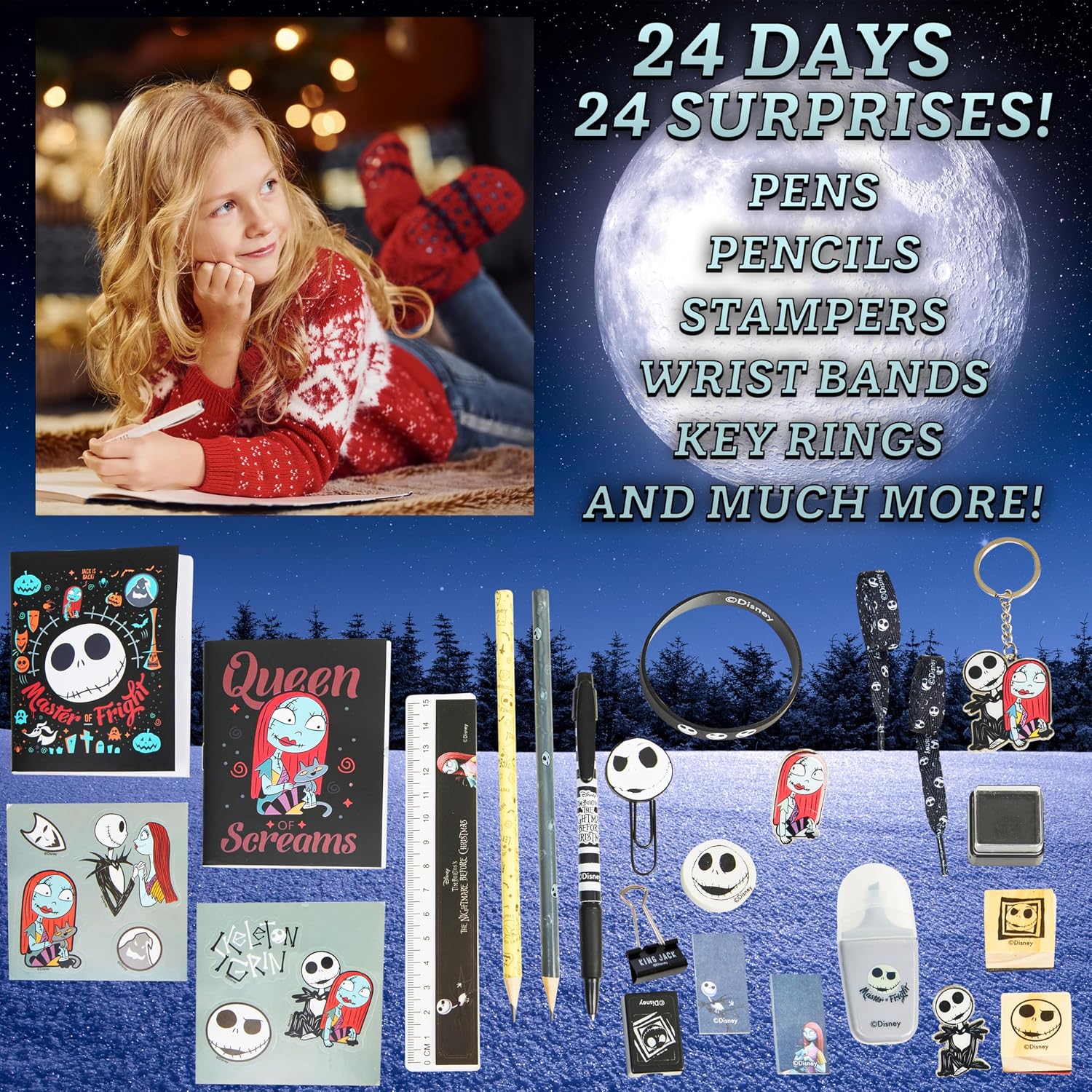 CALENDARIO DE ADVIENTO DISNEY THE NIGHTMARE BEFORE CHRISTMAS 2026 PARA NIÑAS Y ADOLESCENTES - 3
