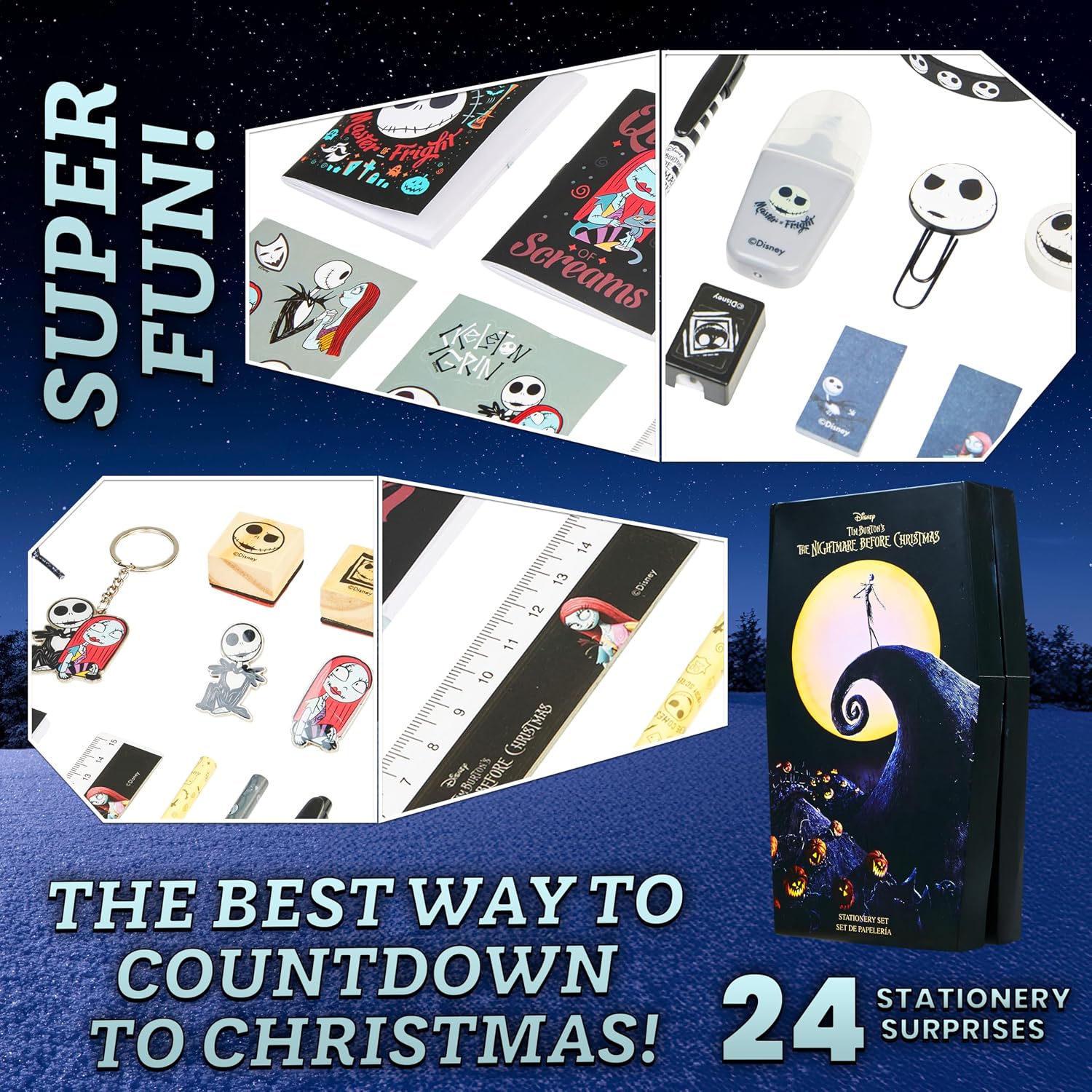 CALENDARIO DE ADVIENTO DISNEY THE NIGHTMARE BEFORE CHRISTMAS 2026 PARA NIÑAS Y ADOLESCENTES - 4