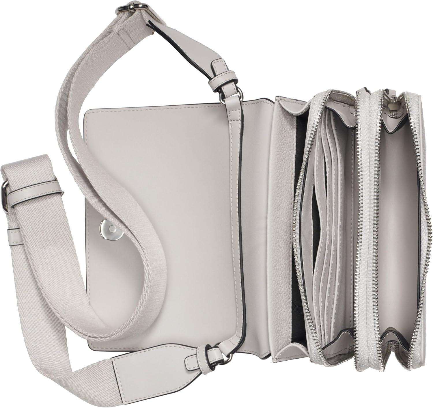 BOLSO CRUZADO CALVIN KLEIN MILLIE CON TRIPLE COMPARTIMENTO PARA MUJER - 4