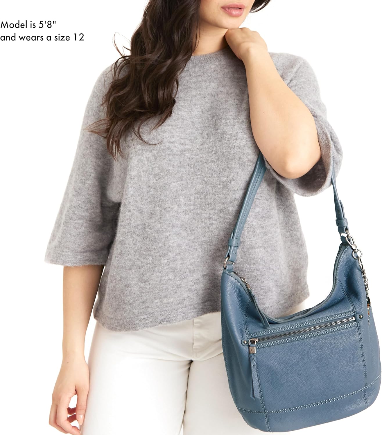 BOLSO HOBO DE CUERO THE SAK SEQUOIA GRANDE CON BOLSILLO CON CIERRE - 3