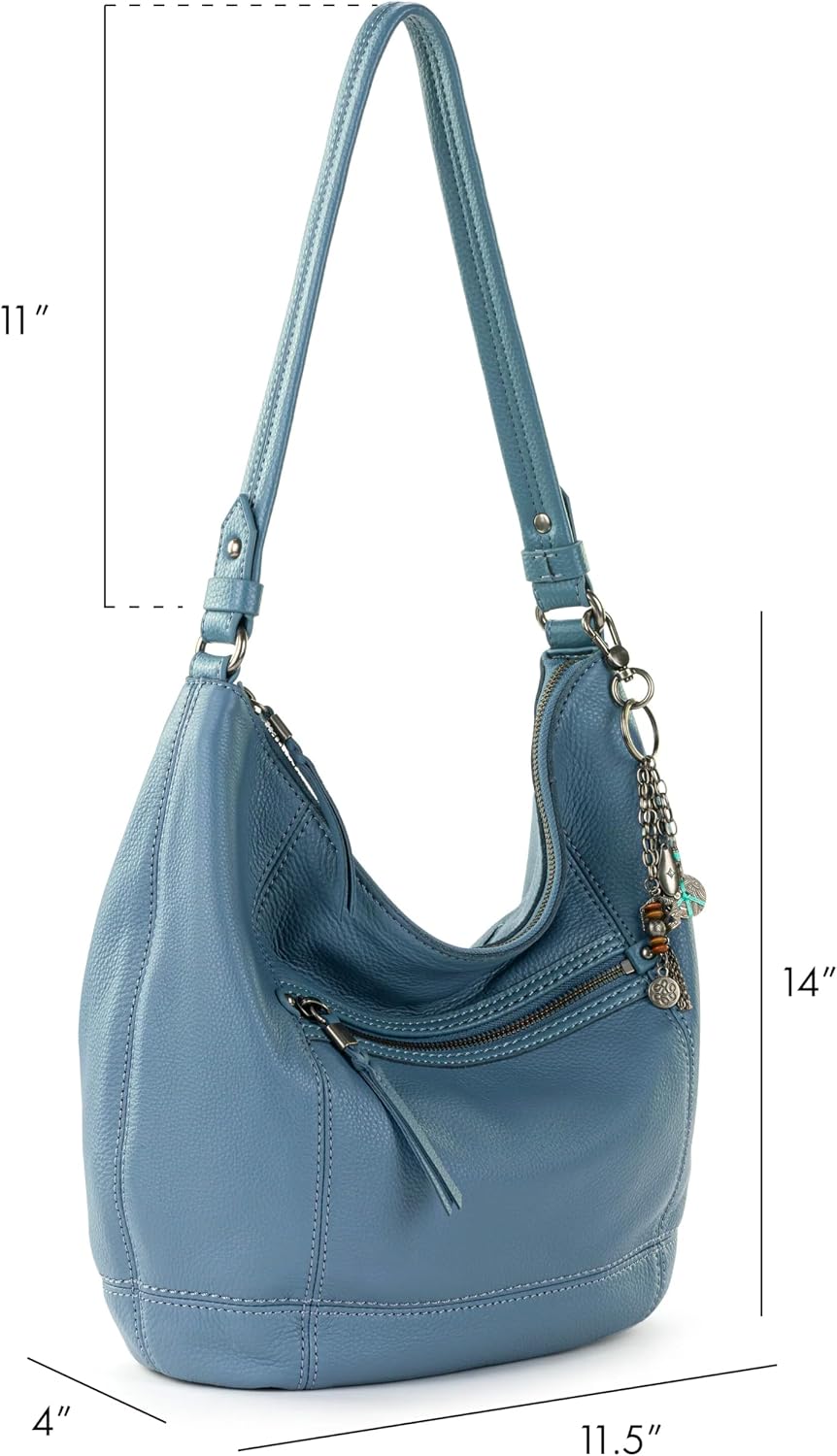 BOLSO HOBO DE CUERO THE SAK SEQUOIA GRANDE CON BOLSILLO CON CIERRE - 4