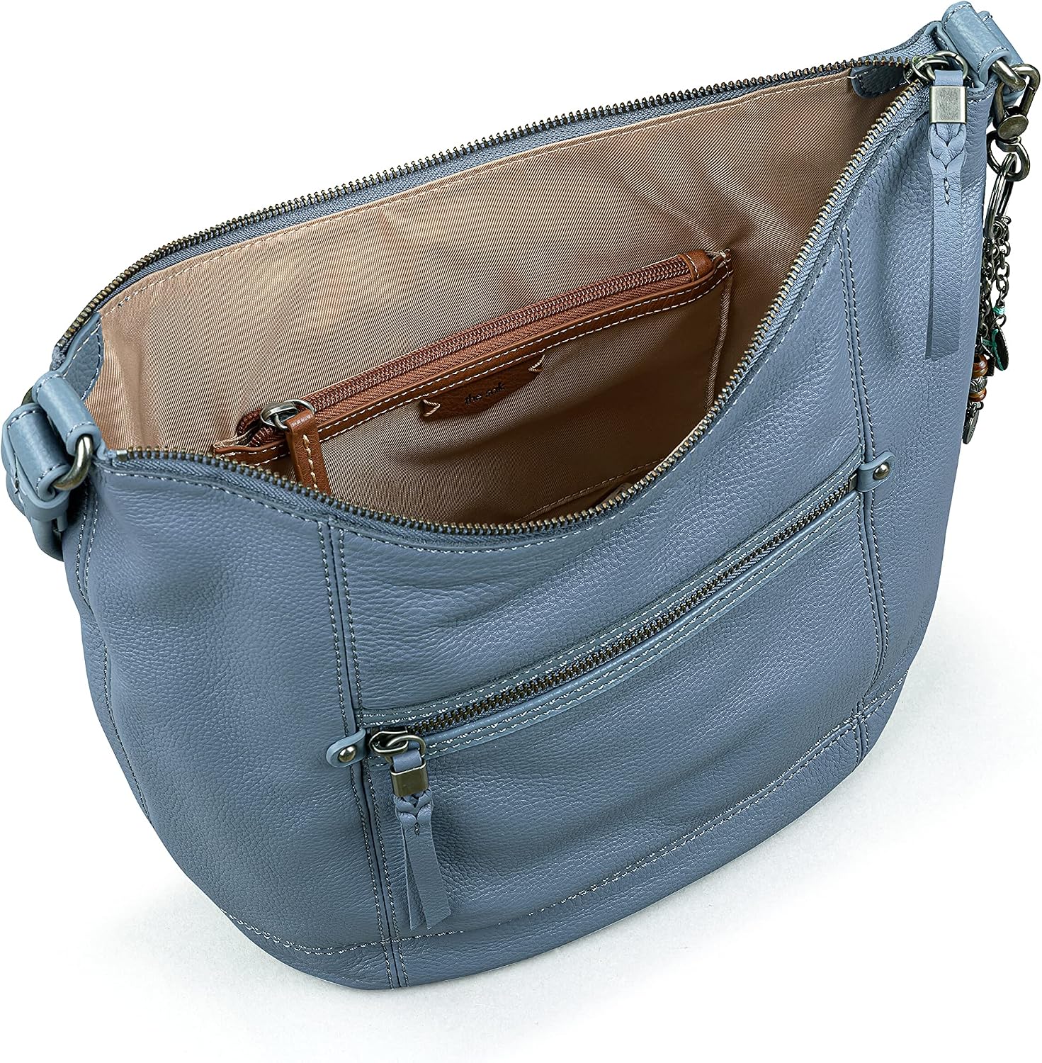 BOLSO HOBO DE CUERO THE SAK SEQUOIA GRANDE CON BOLSILLO CON CIERRE - 5