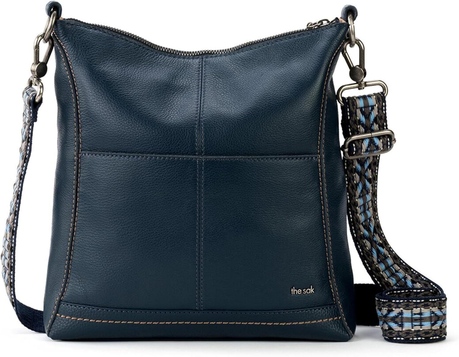 BOLSO CRUZADO THE SAK LUCIA DE CUERO CON CIERRE Y CORREA AJUSTABLE - 5