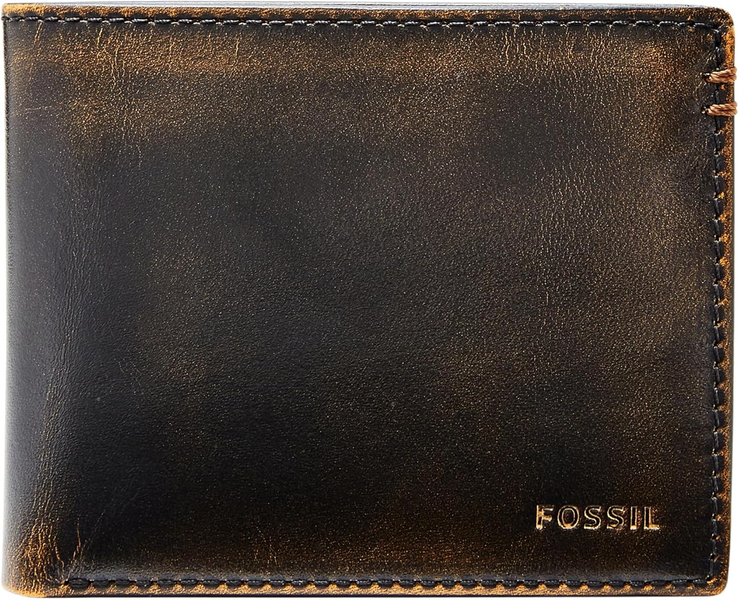 BILLETERA PARA HOMBRE FOSSIL WADE DE CUERO BIFOLD CON FLIP ID NEGRO - 1
