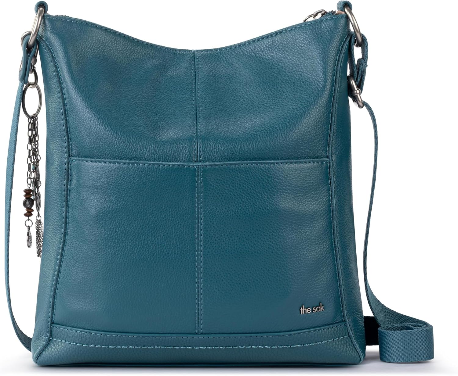 BOLSO CRUZADO THE SAK LUCIA DE CUERO CON CIERRE Y CORREA AJUSTABLE - 5