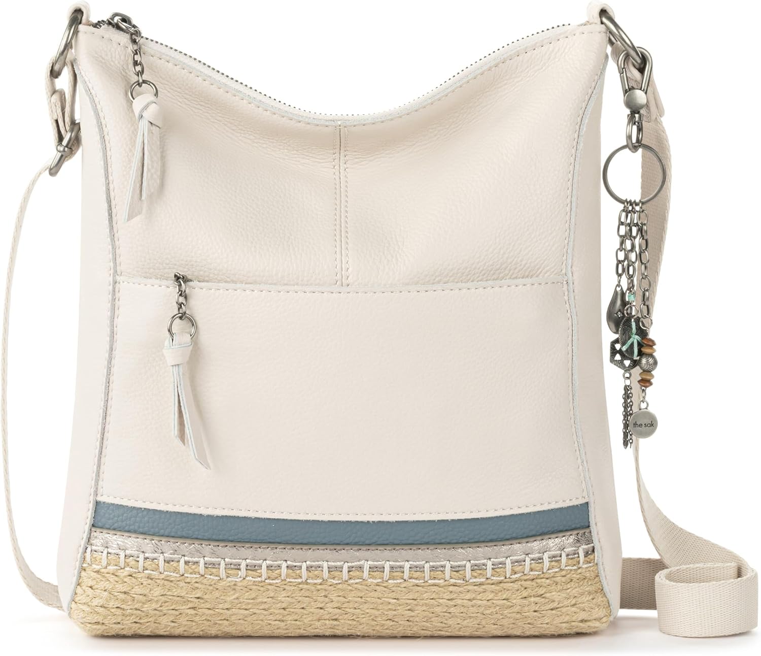 BOLSO CRUZADO THE SAK LUCIA DE CUERO CON CIERRE Y CORREA AJUSTABLE - 1