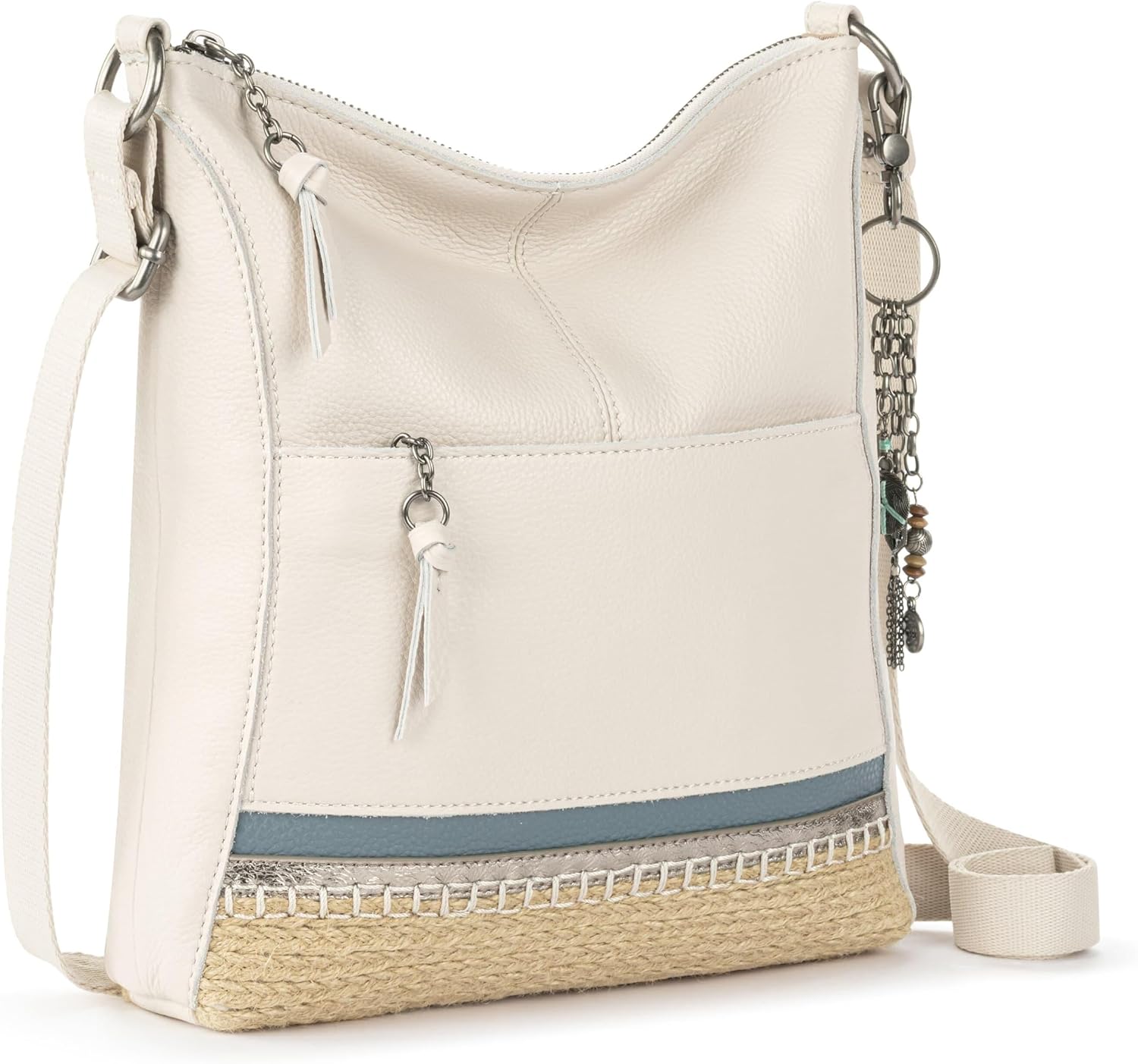 BOLSO CRUZADO THE SAK LUCIA DE CUERO CON CIERRE Y CORREA AJUSTABLE - 3