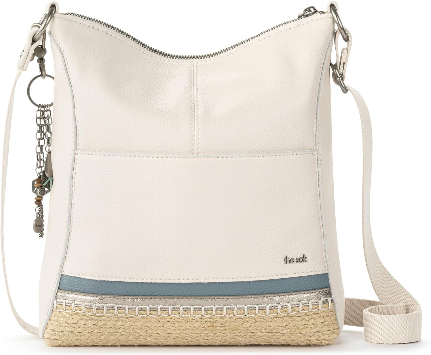 BOLSO CRUZADO THE SAK LUCIA DE CUERO CON CIERRE Y CORREA AJUSTABLE - 5