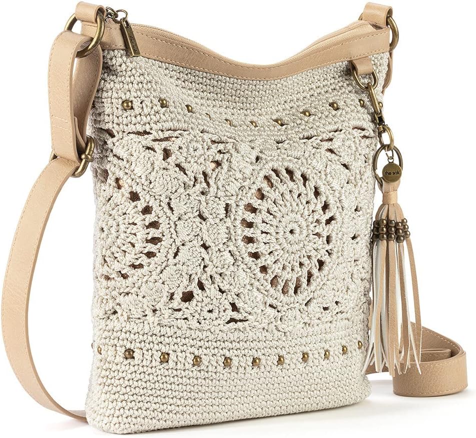 BOLSO CRUZADO THE SAK LUCIA CROCHET CON CIERRE Y CORREA AJUSTABLE - 4