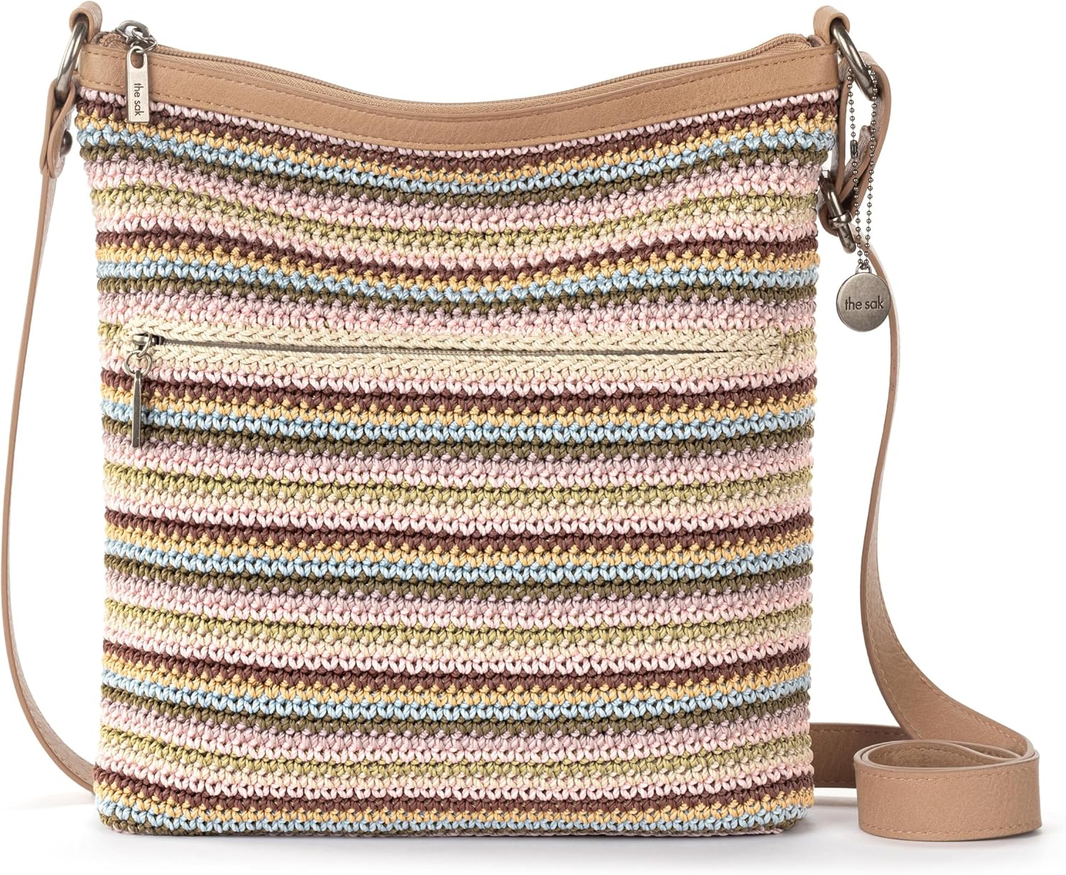 BOLSO CRUZADO THE SAK LUCIA CROCHET CON CIERRE Y CORREA AJUSTABLE - 1
