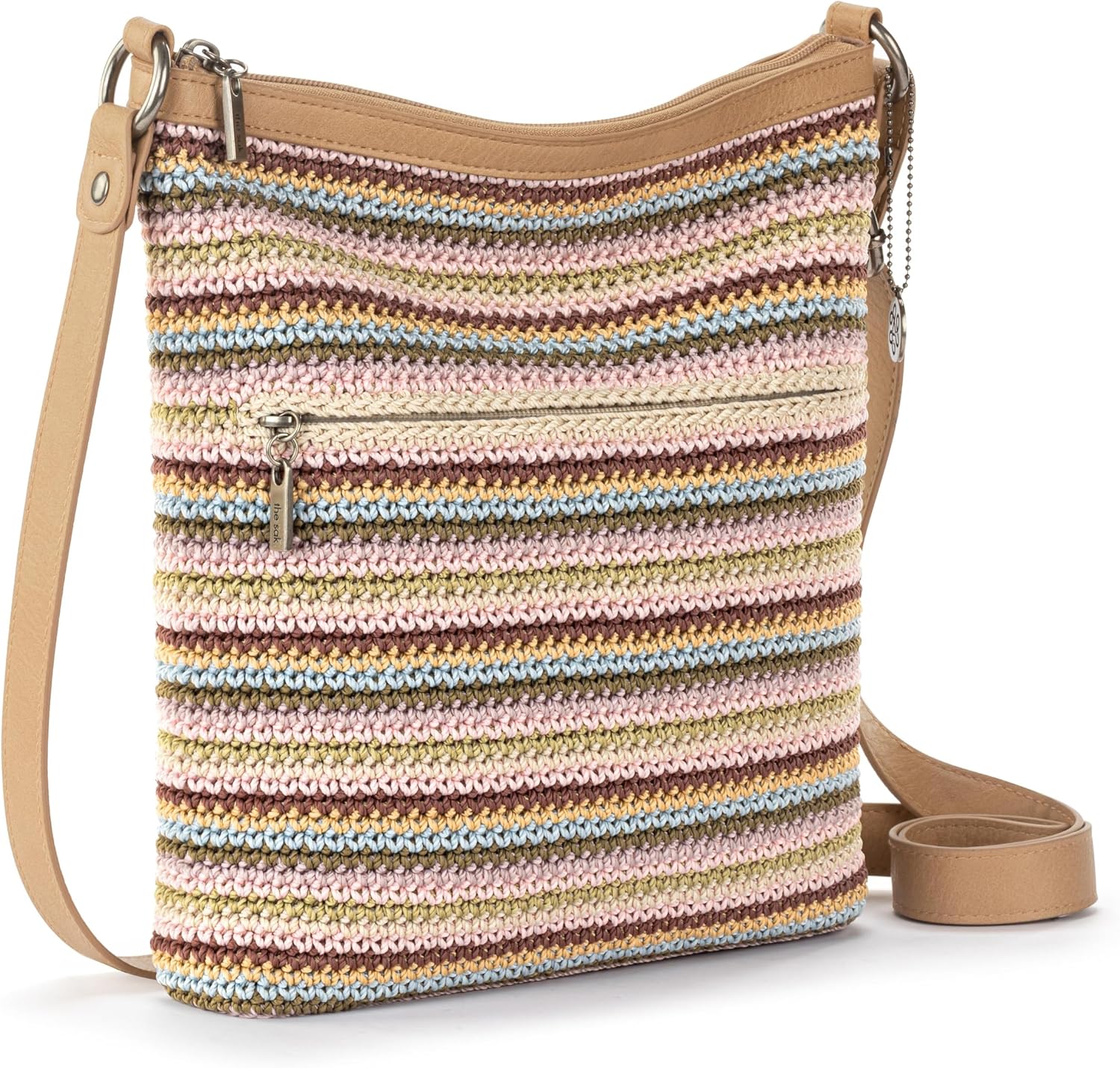 BOLSO CRUZADO THE SAK LUCIA CROCHET CON CIERRE Y CORREA AJUSTABLE - 2
