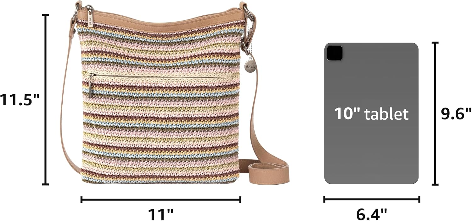 BOLSO CRUZADO THE SAK LUCIA CROCHET CON CIERRE Y CORREA AJUSTABLE - 3