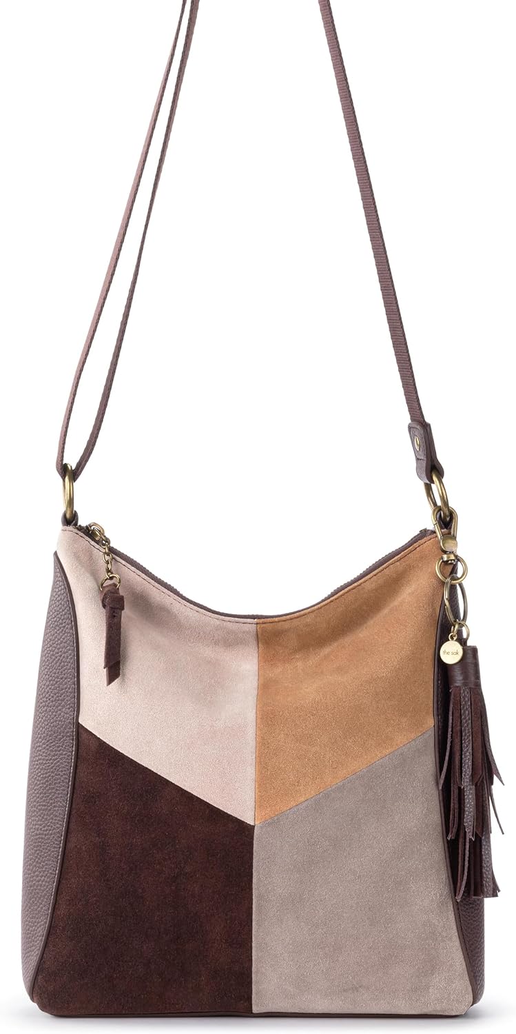 BOLSO CRUZADO THE SAK LUCIA DE CUERO CON CIERRE Y CORREA AJUSTABLE - 5