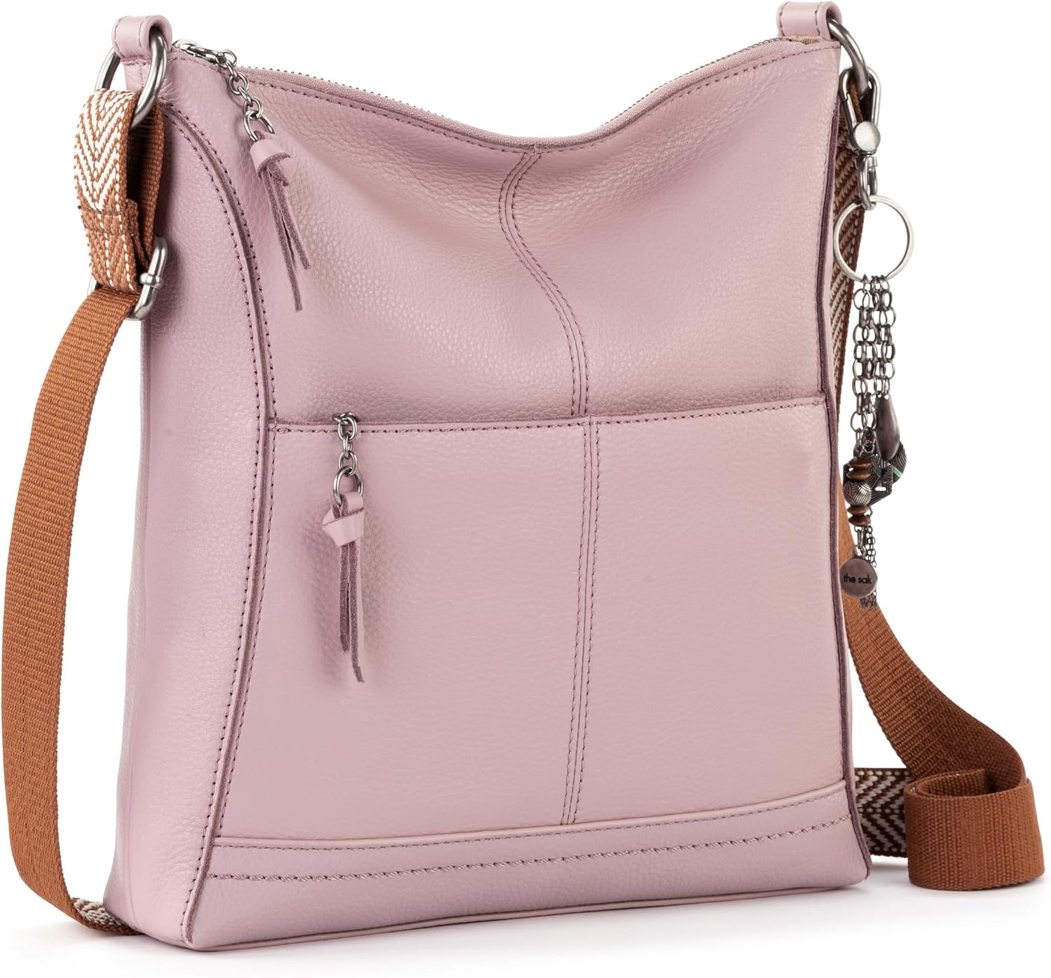 BOLSO CRUZADO DE CUERO THE SAK LUCIA CON CIERRE Y CORREA AJUSTABLE - 3