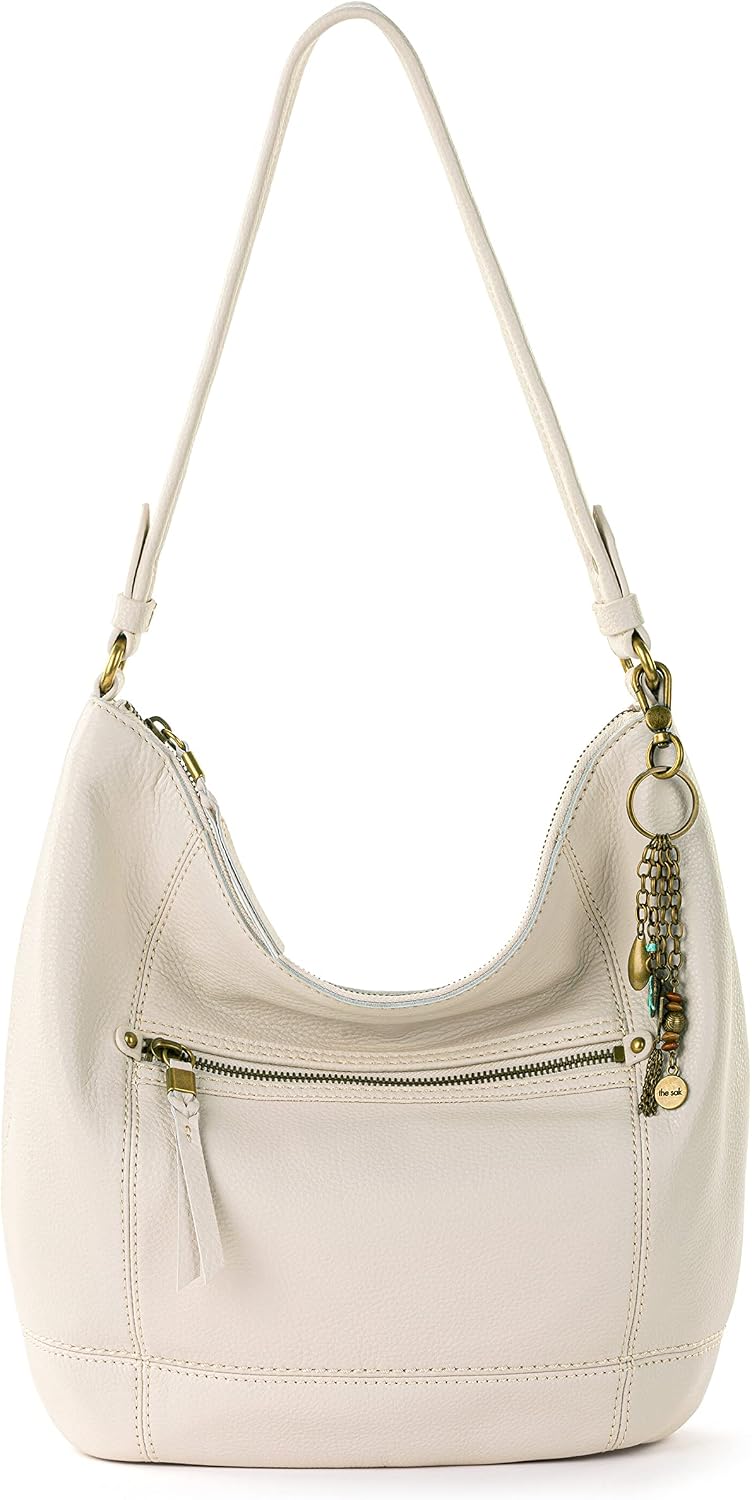 BOLSO HOBO DE CUERO THE SAK SEQUOIA GRANDE CON BOLSILLO CON CIERRE - 1